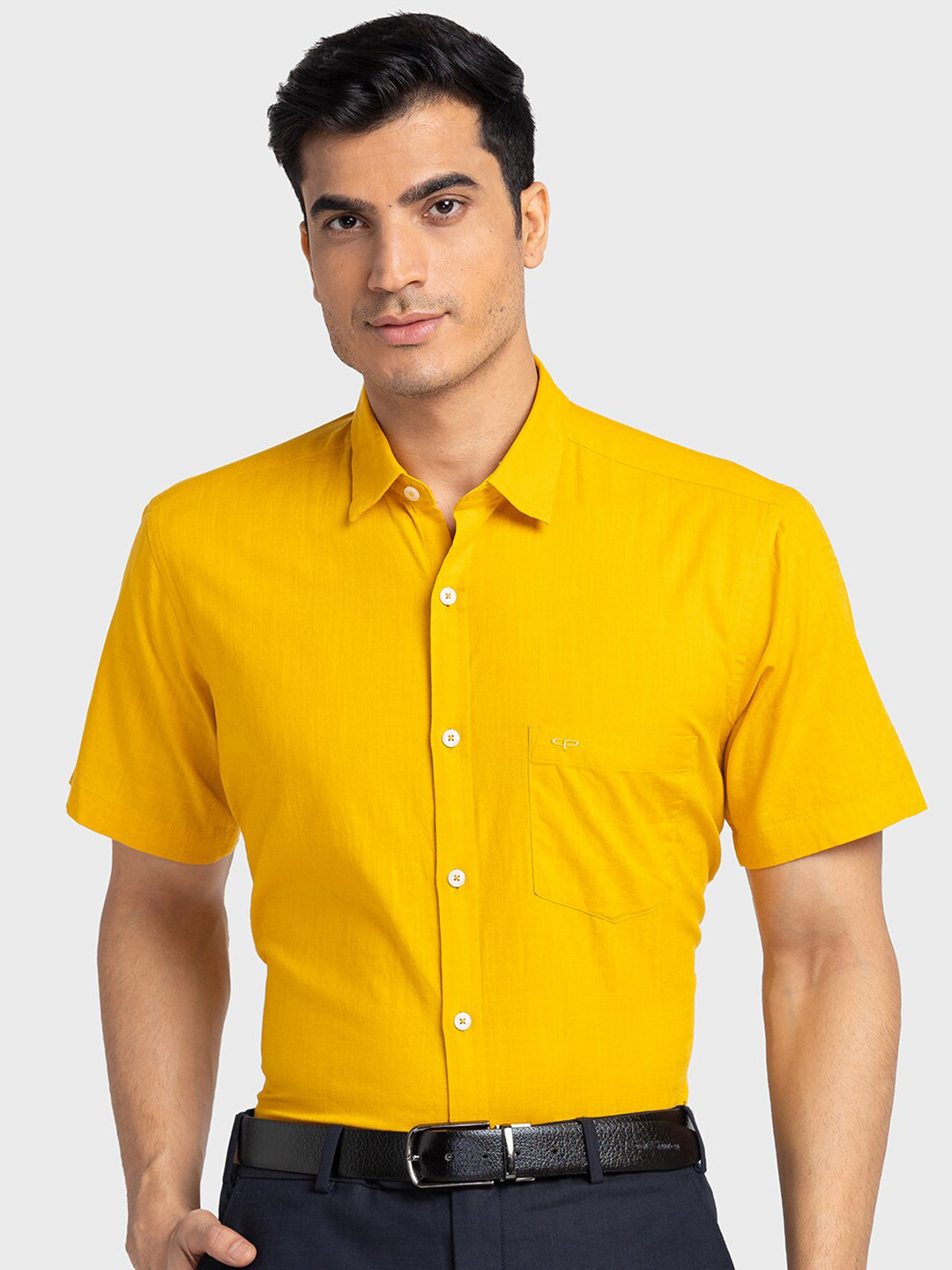 ColorPlus Spread Collar Cotton Formal Shirt