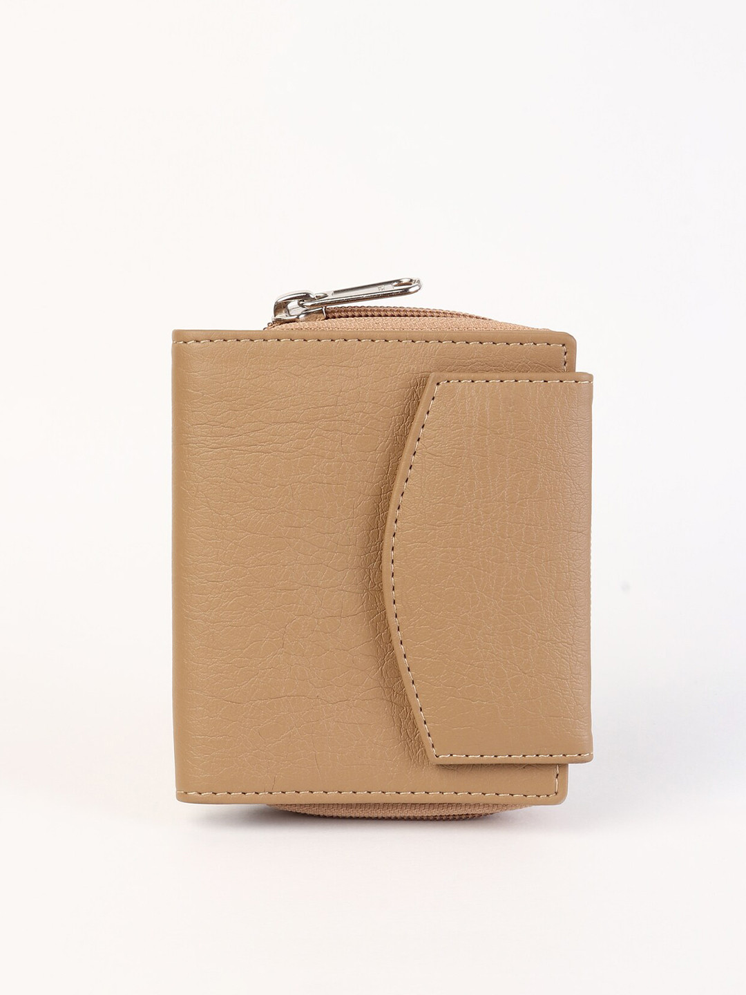 SAMTROH Women Zip Detail PU Zip Around Wallet