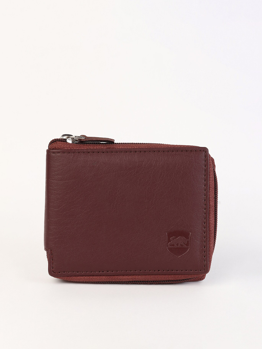 SAMTROH Women Zip Detail PU Zip Around Wallet