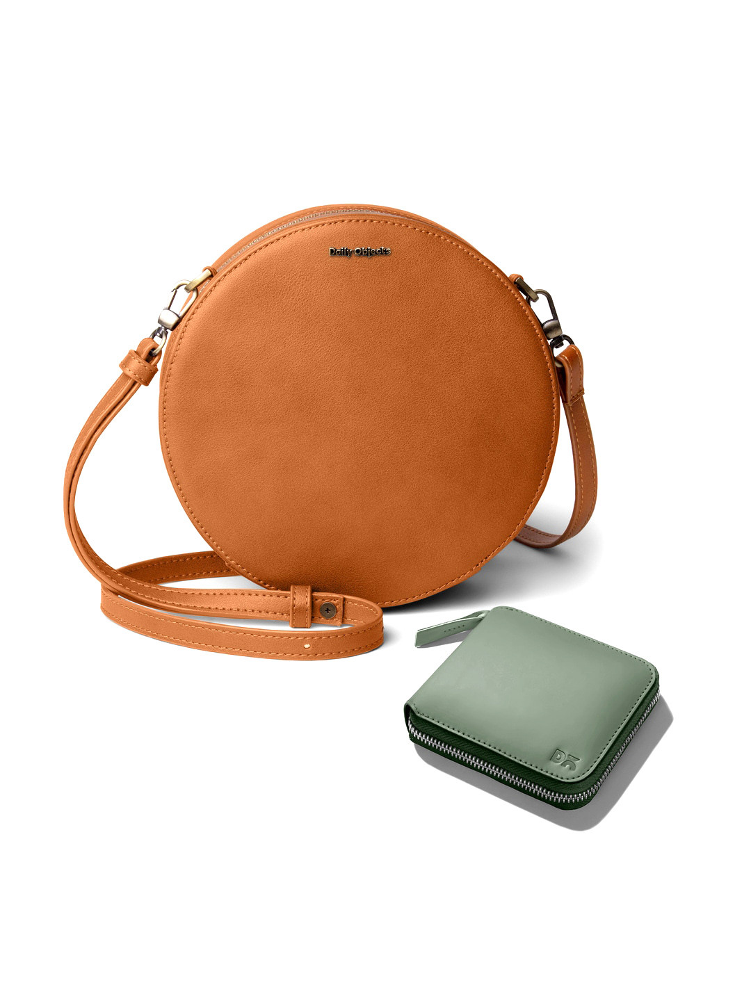 DailyObjects Multicoloured Colourblocked Leather Structured Sling Bag with Zip Wallet