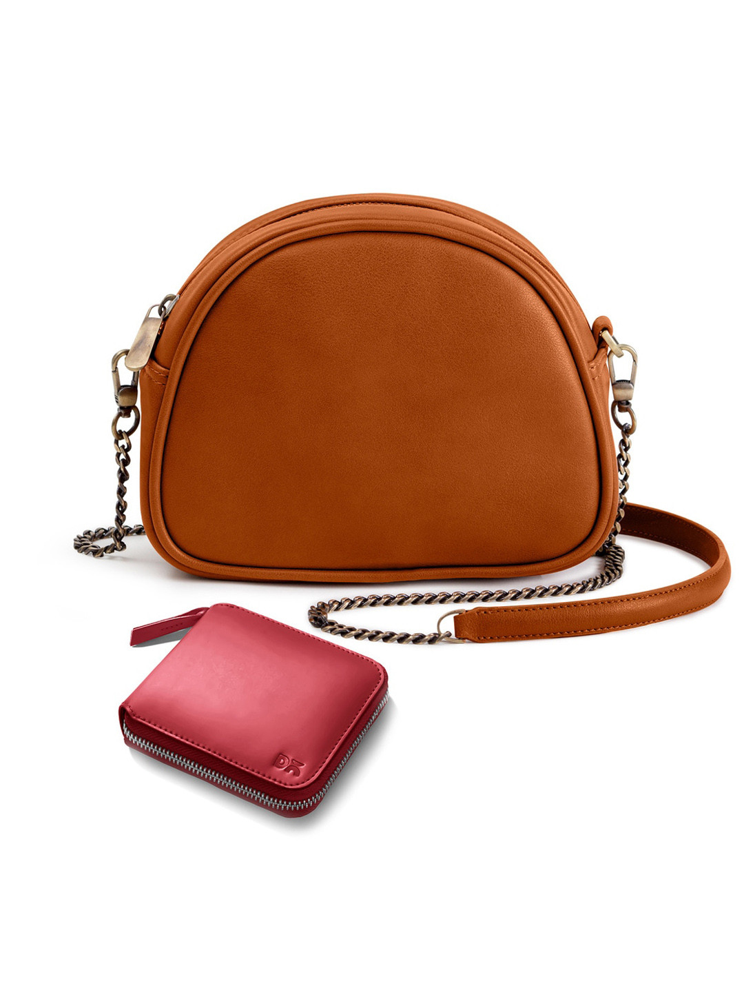 DailyObjects Structured Sling Bag & Zip Wallet