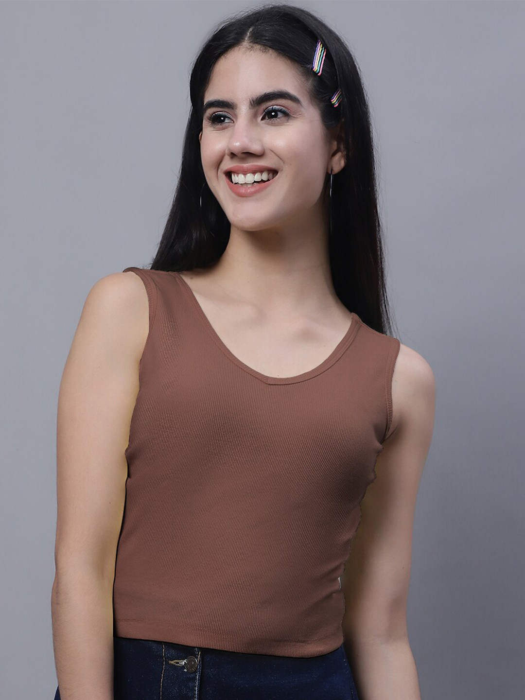 FBAR V-Neck Cotton Crop Top