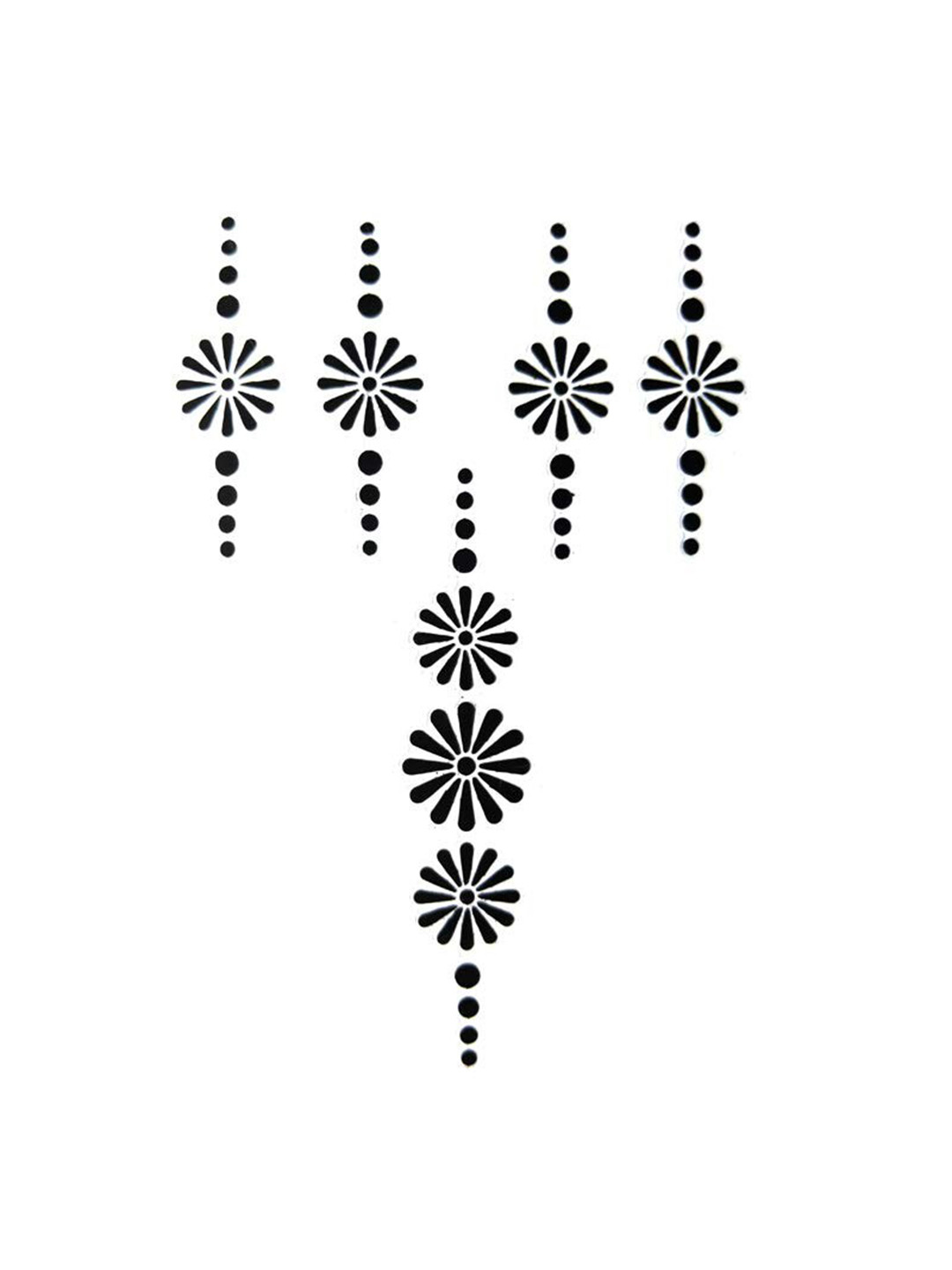 Comet Busters Black 6Pcs Body Tattoos