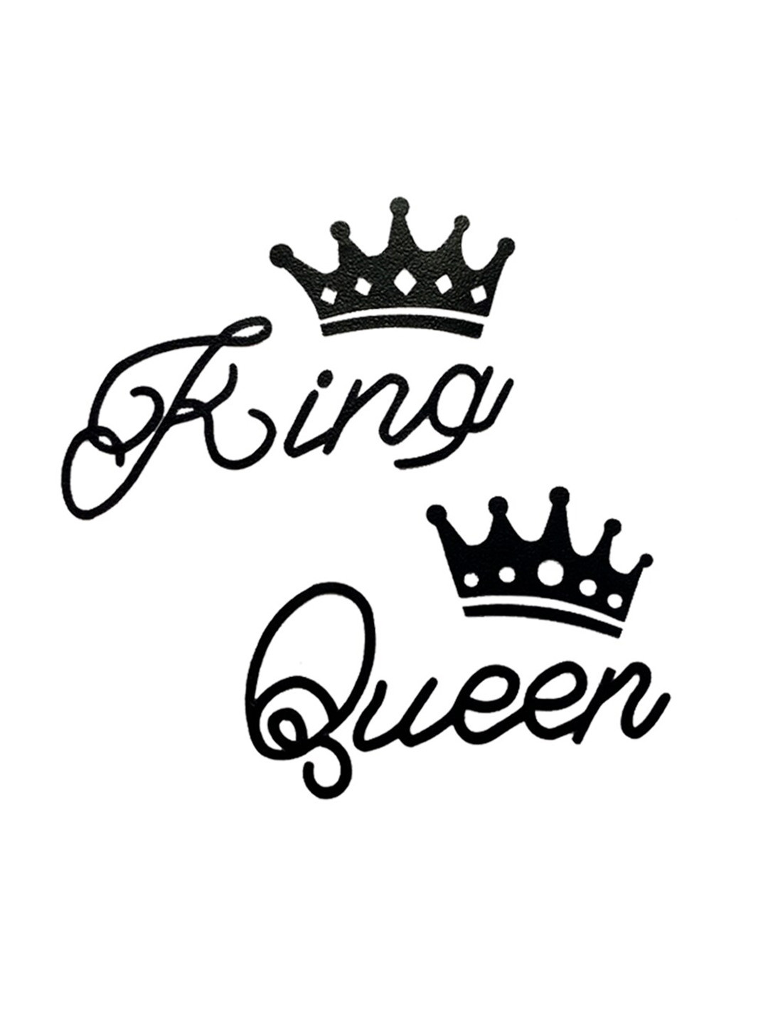 Comet Busters Temporary Body Jewel Handcrafted King & Queen Tattoo - BJ016