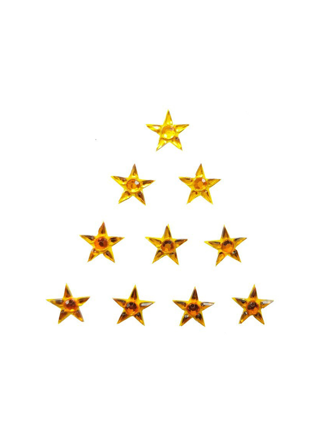 Comet Busters  Temporary Body Jewel Yellow Glitter Bindi (BJ004)