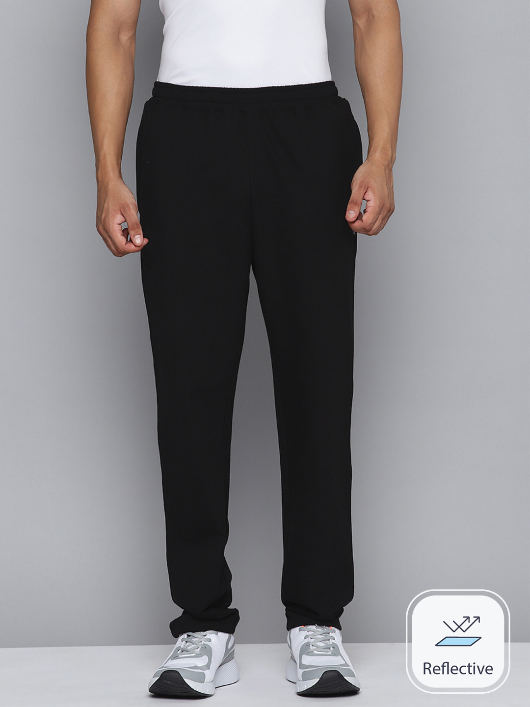 HRX by Hrithik Roshan Men Solid Cotton Bio Wash Track Pant