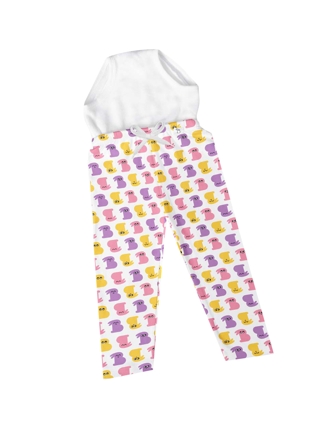SuperBottoms Kids Cotton Diaper Pants with Drawstring - Multicolored
