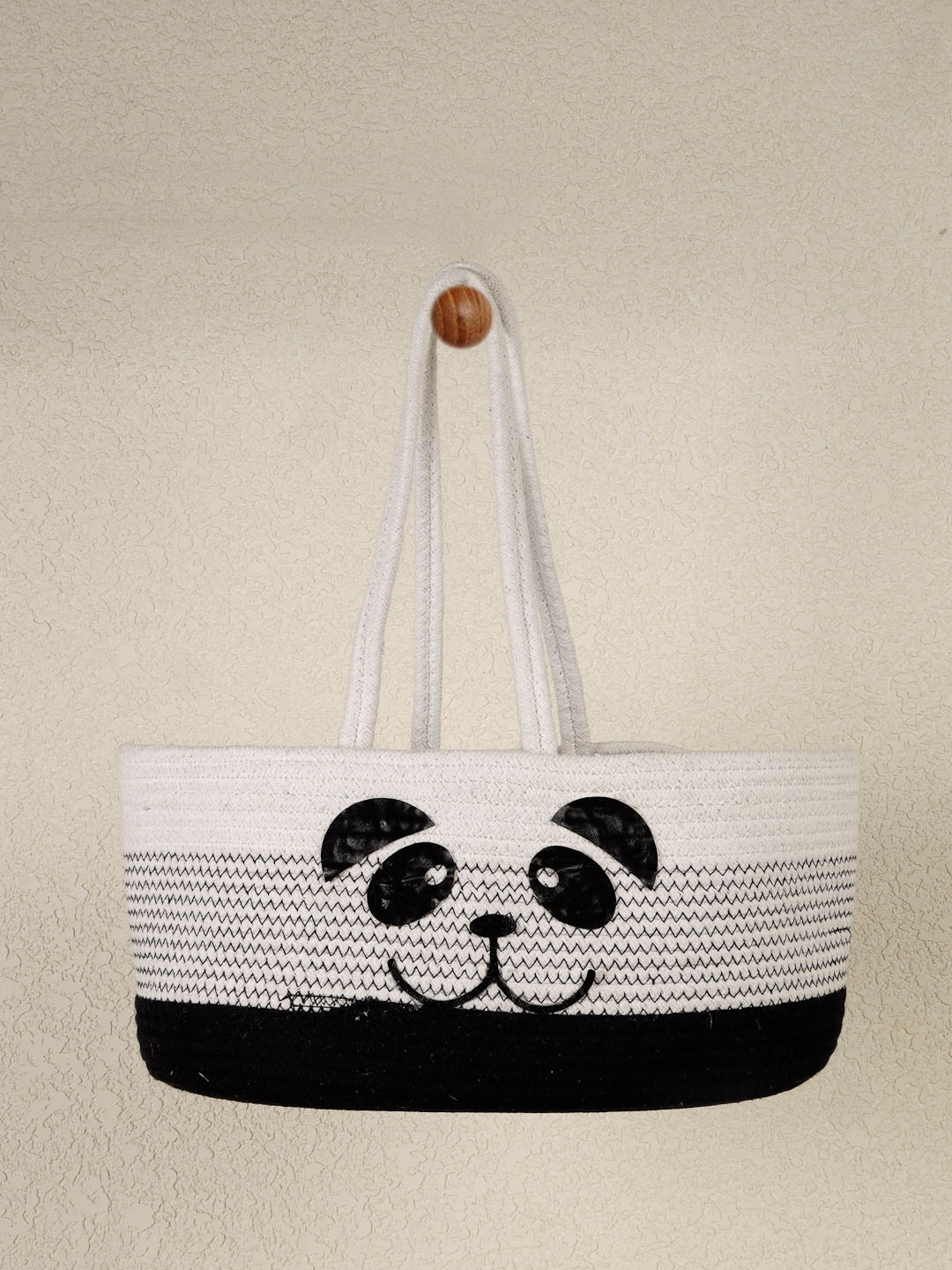 FABINALIV Kids White Cartoon Design Fabric Multipurpose Foldable Organiser with Straps