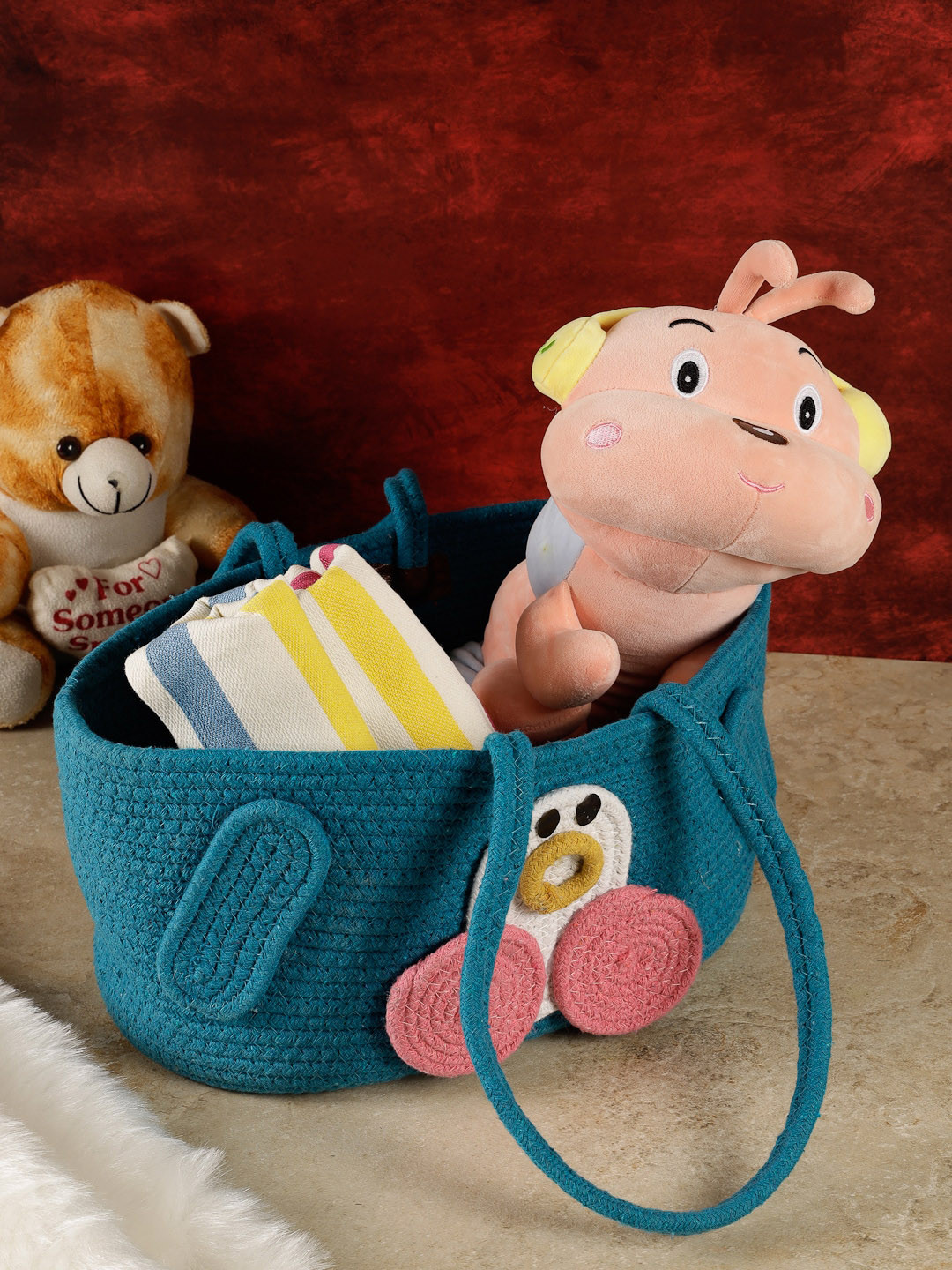 FABINALIV Blue & Pink Self-Design Organiser