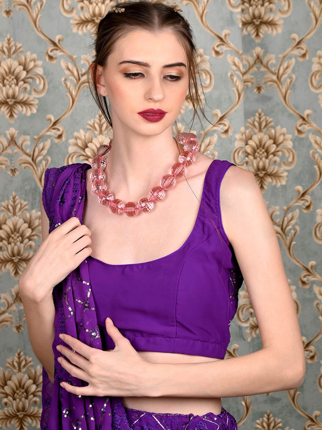 ODETTE Beaded Statement Necklace