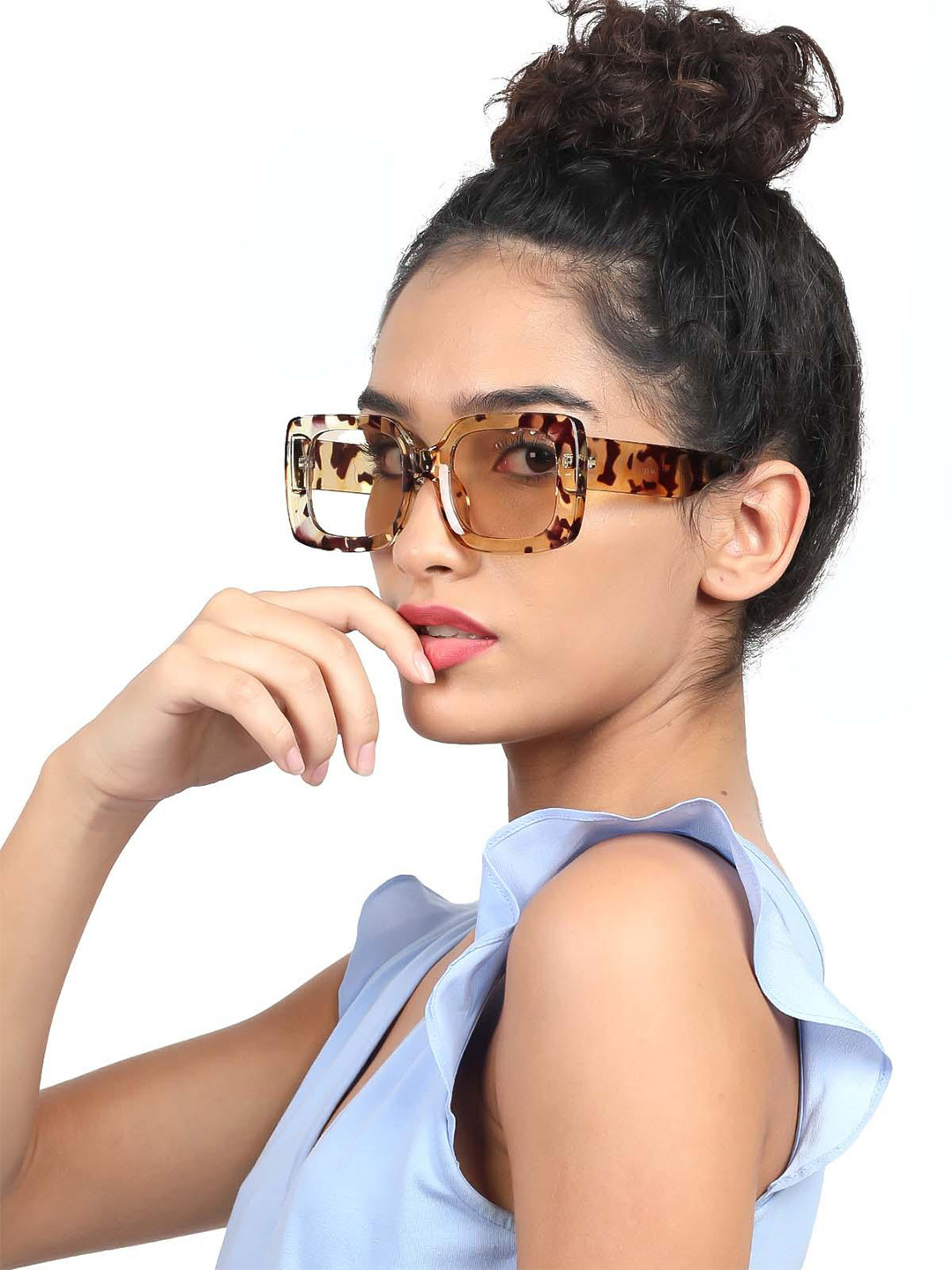 ODETTE Women Rectangular Sunglasses With UV Protected Lens NEW591