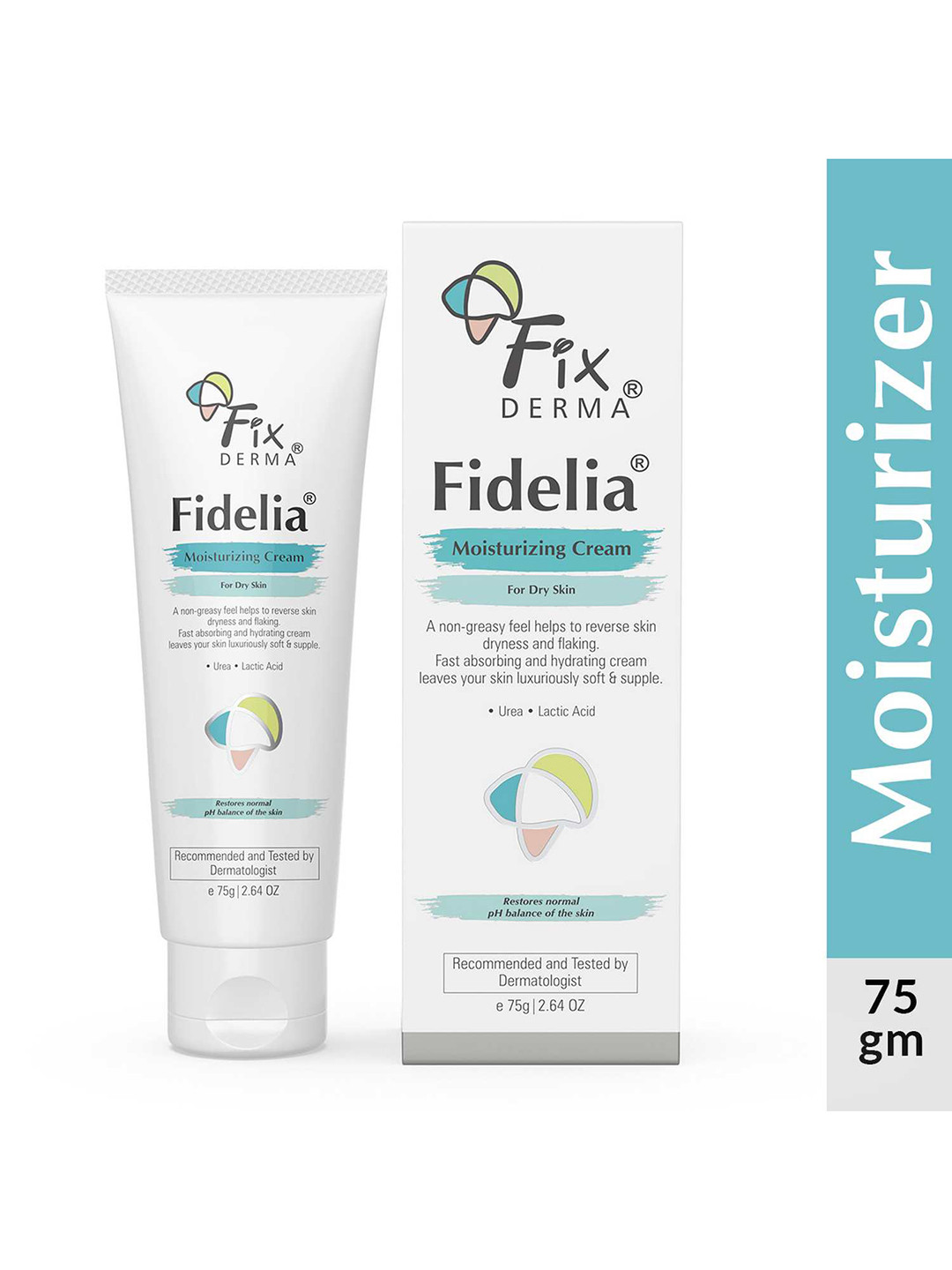 FIXDERMA Fidelia Moisturizing Cream with Urea & Lactic Acid - 75 g