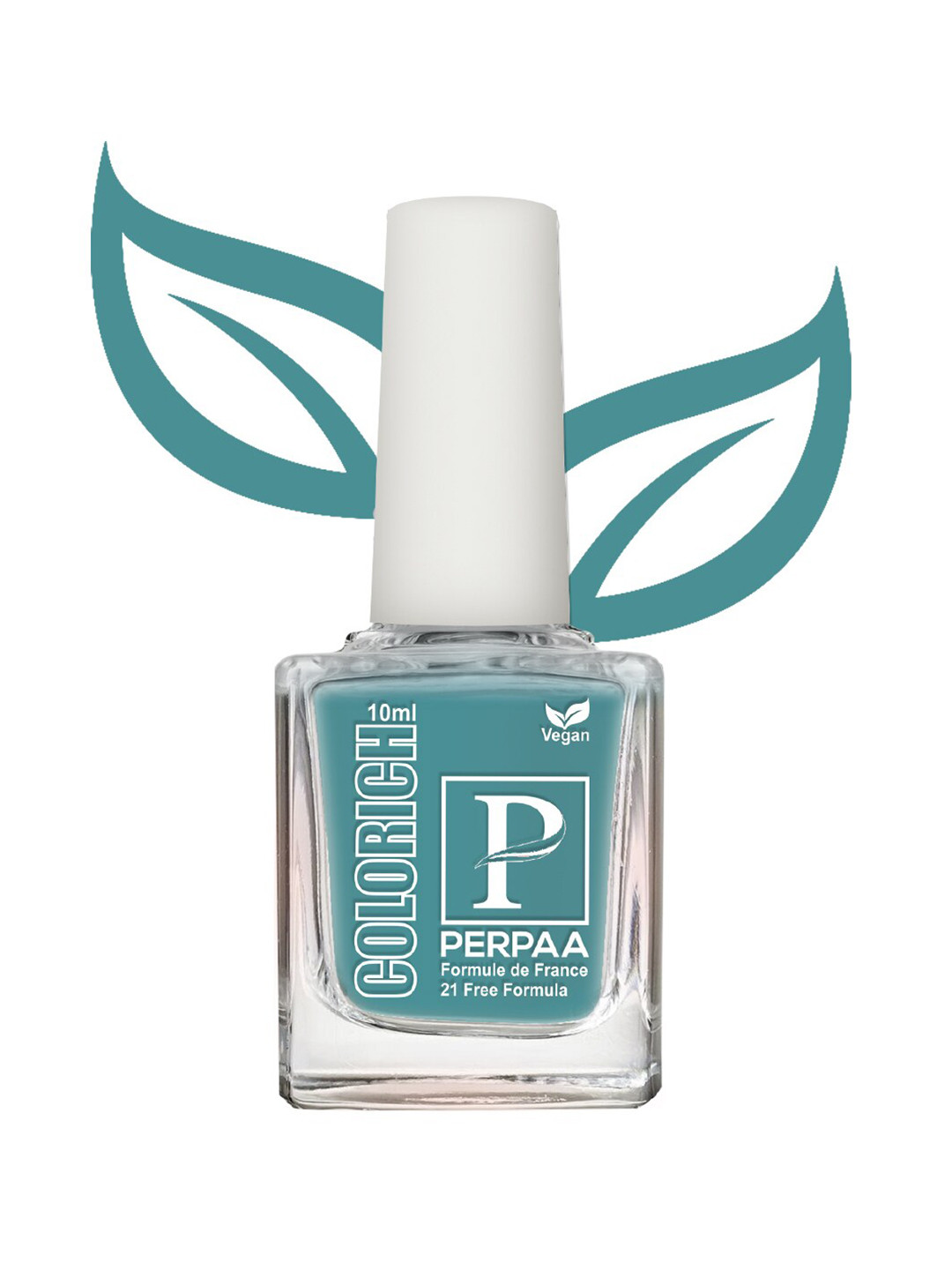 PERPAA Colorich High Shine & Plump Finish Glossy Nail Polish 10 ml - Light Sea Green 05