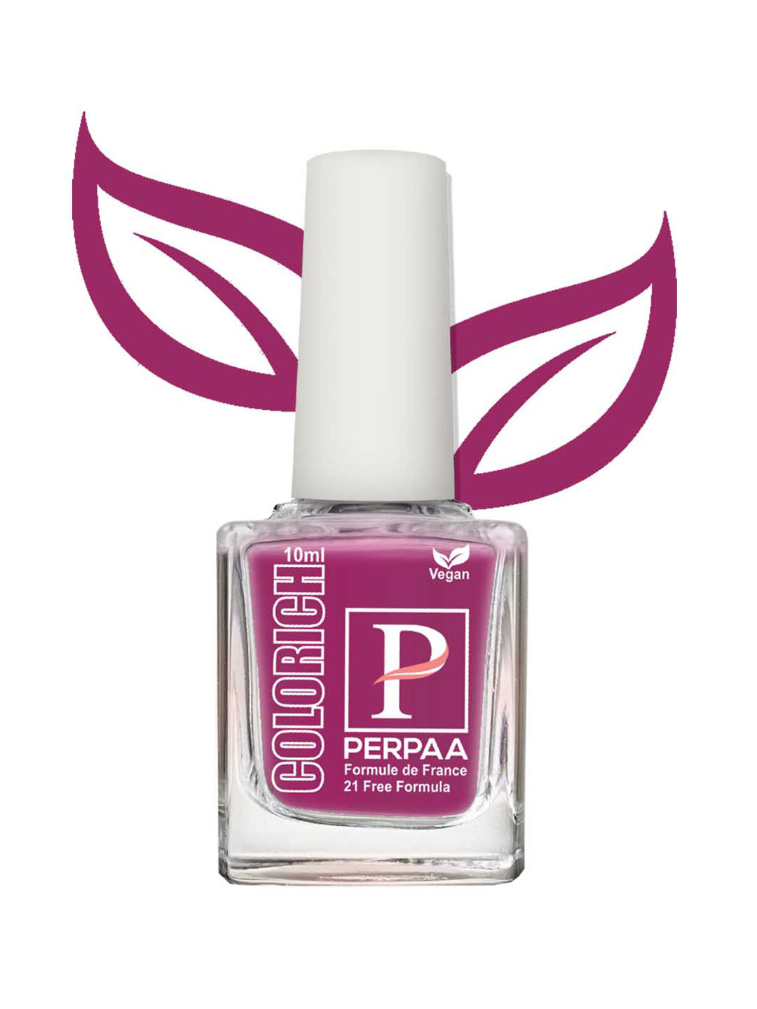 PERPAA Colorich Chip Resistant & Long Lasting Glossy Nail Polish 10 ml - Rani Pink 11