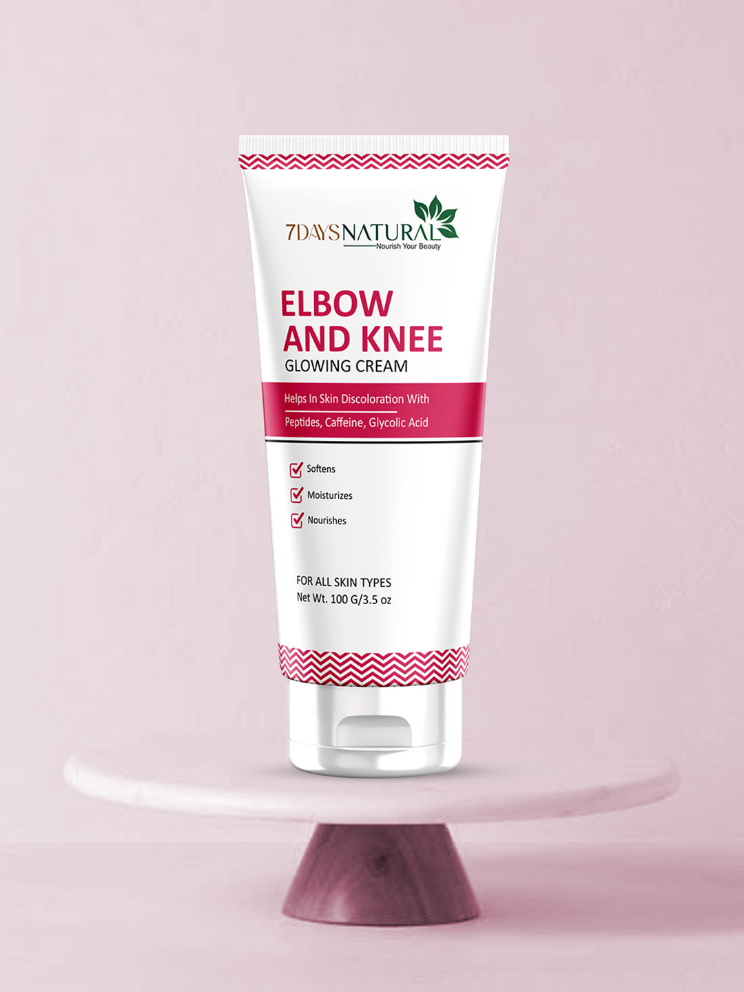 7DAYSNATURAL Elbow & Knee Whitening Cream For Softening Moisturizing & Lightening - 100g