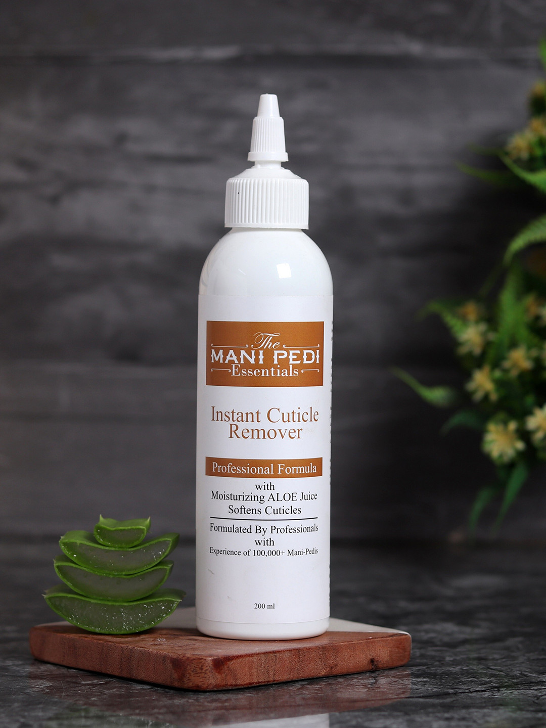 The Mani Pedi Essentials Instant Cuticle Remover with Orange Wood Stick - 200ml