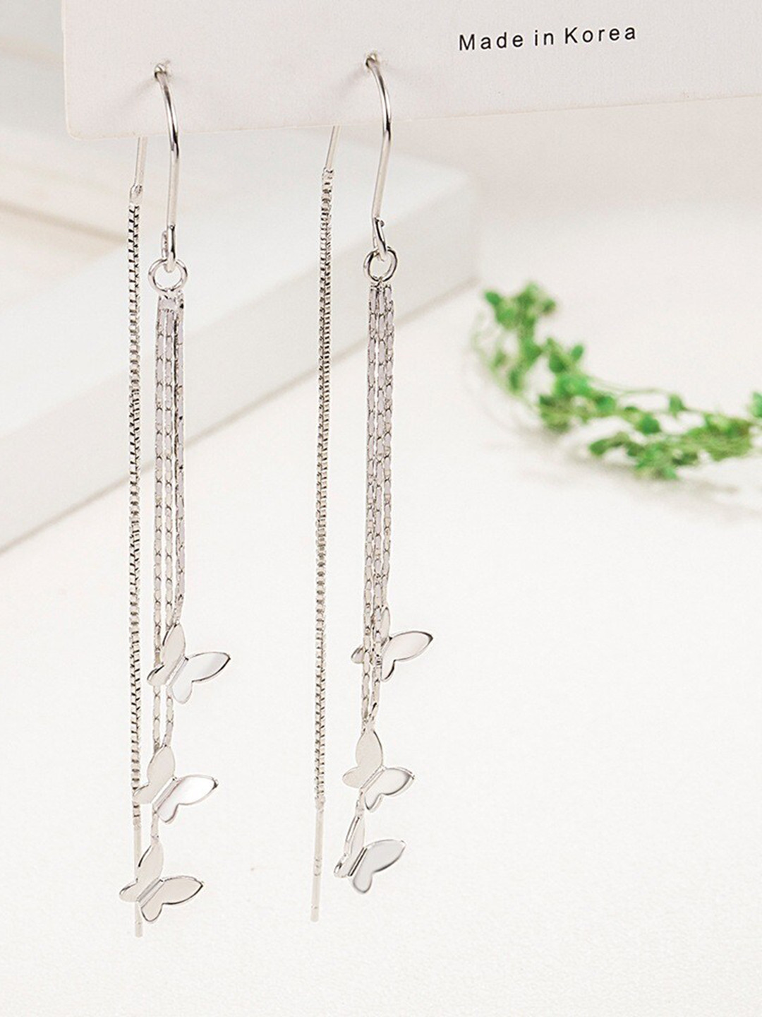 MYKI Stainless Steel Drop Earrings