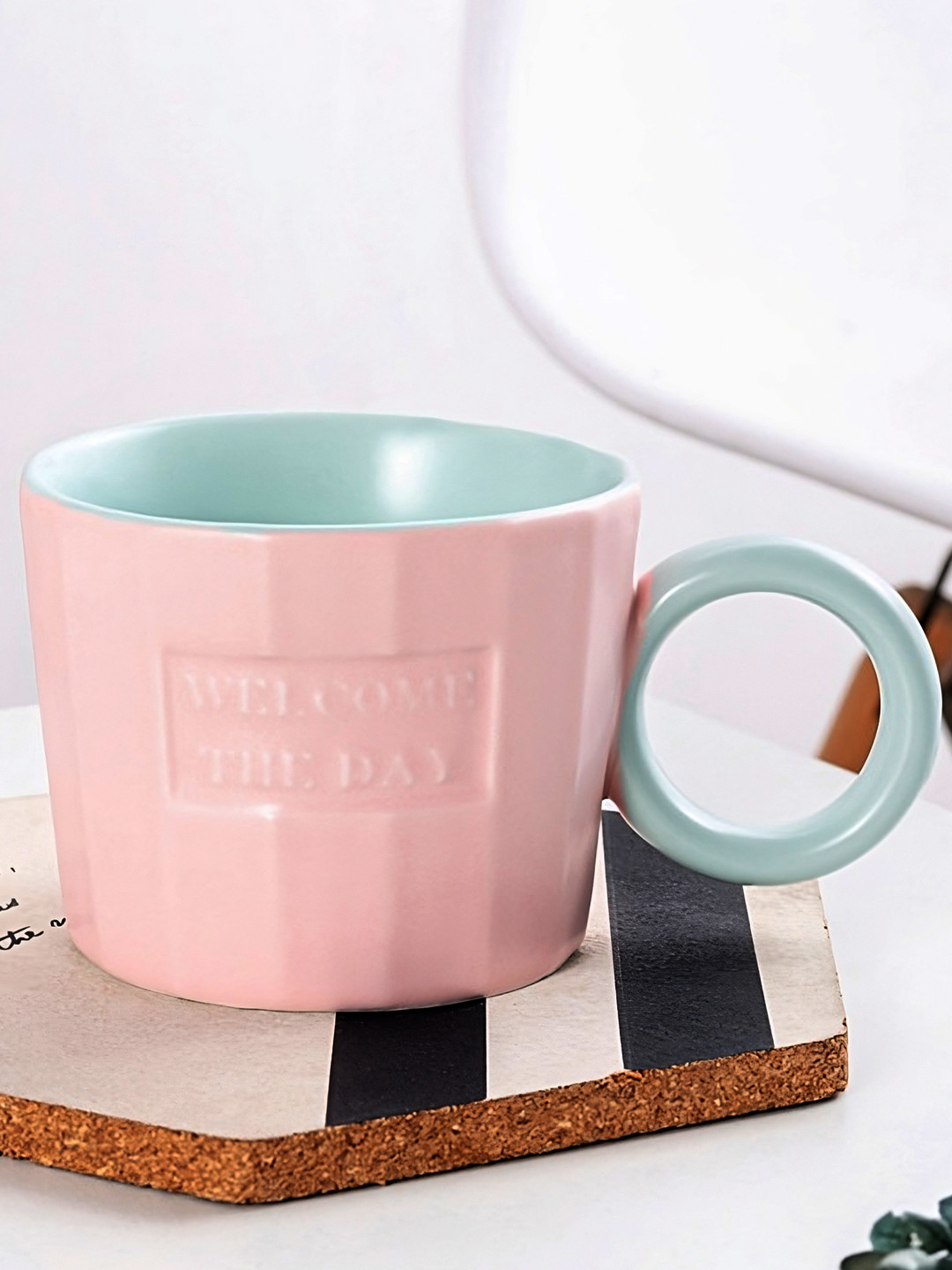 BonZeaL Nal Name Personalised Pink Ceramic Microwave Safe Mug-300ml