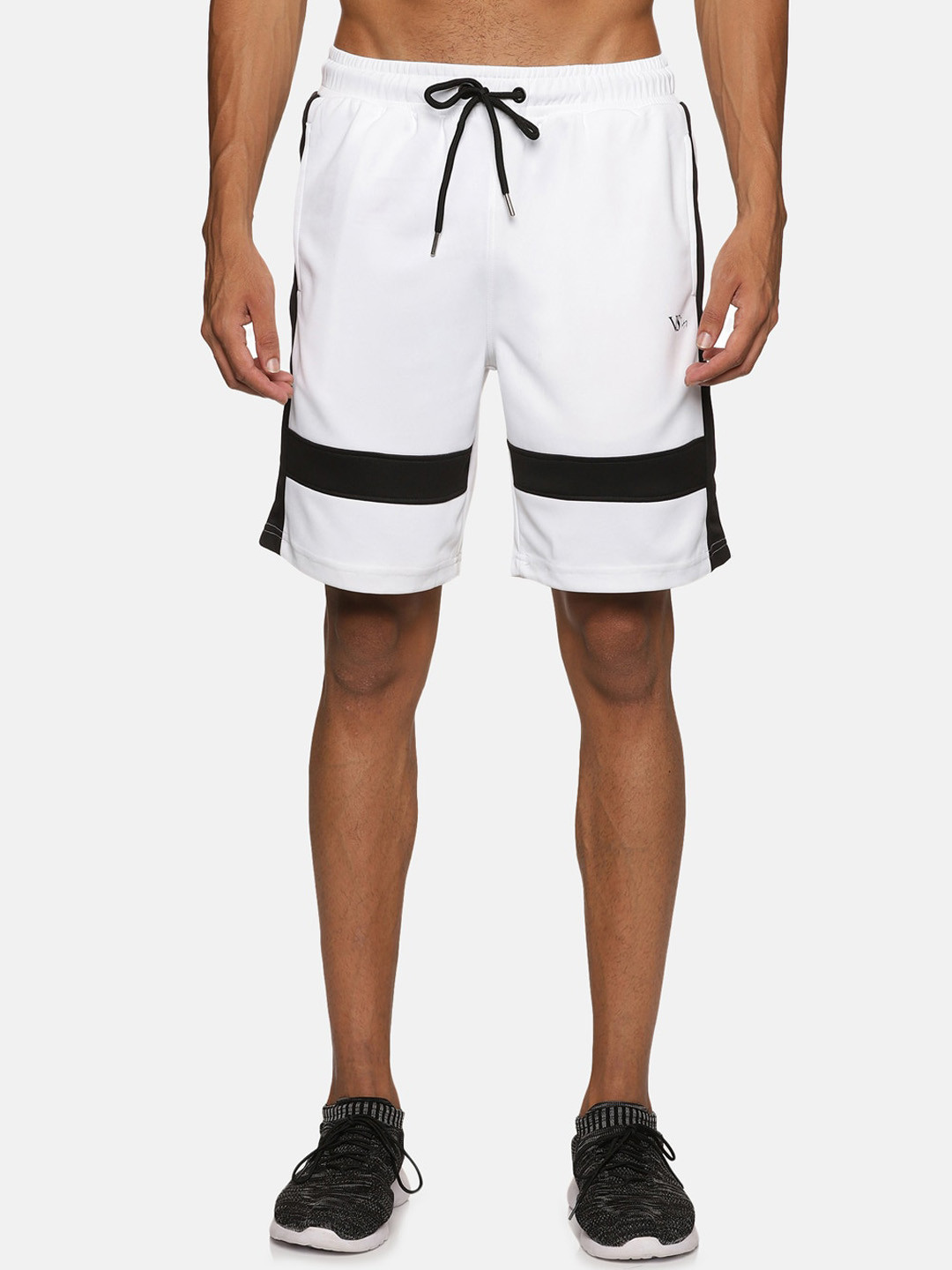 VS by Sehwag Men's Striped Antimicrobial Shorts