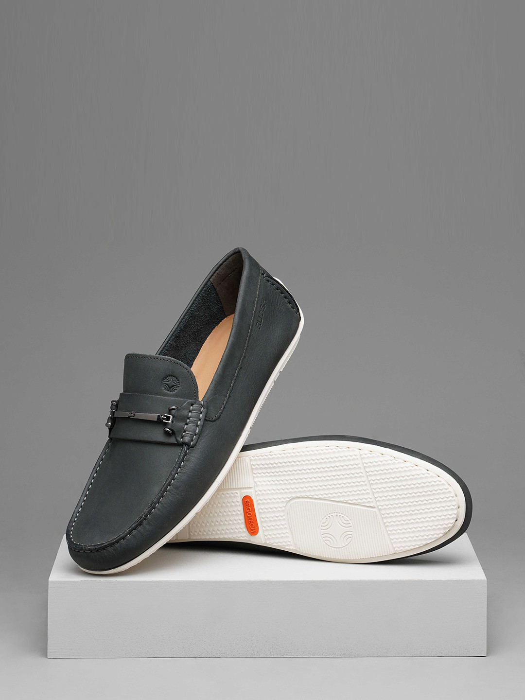 Ruosh Men Comfort Insole Leather Loafers