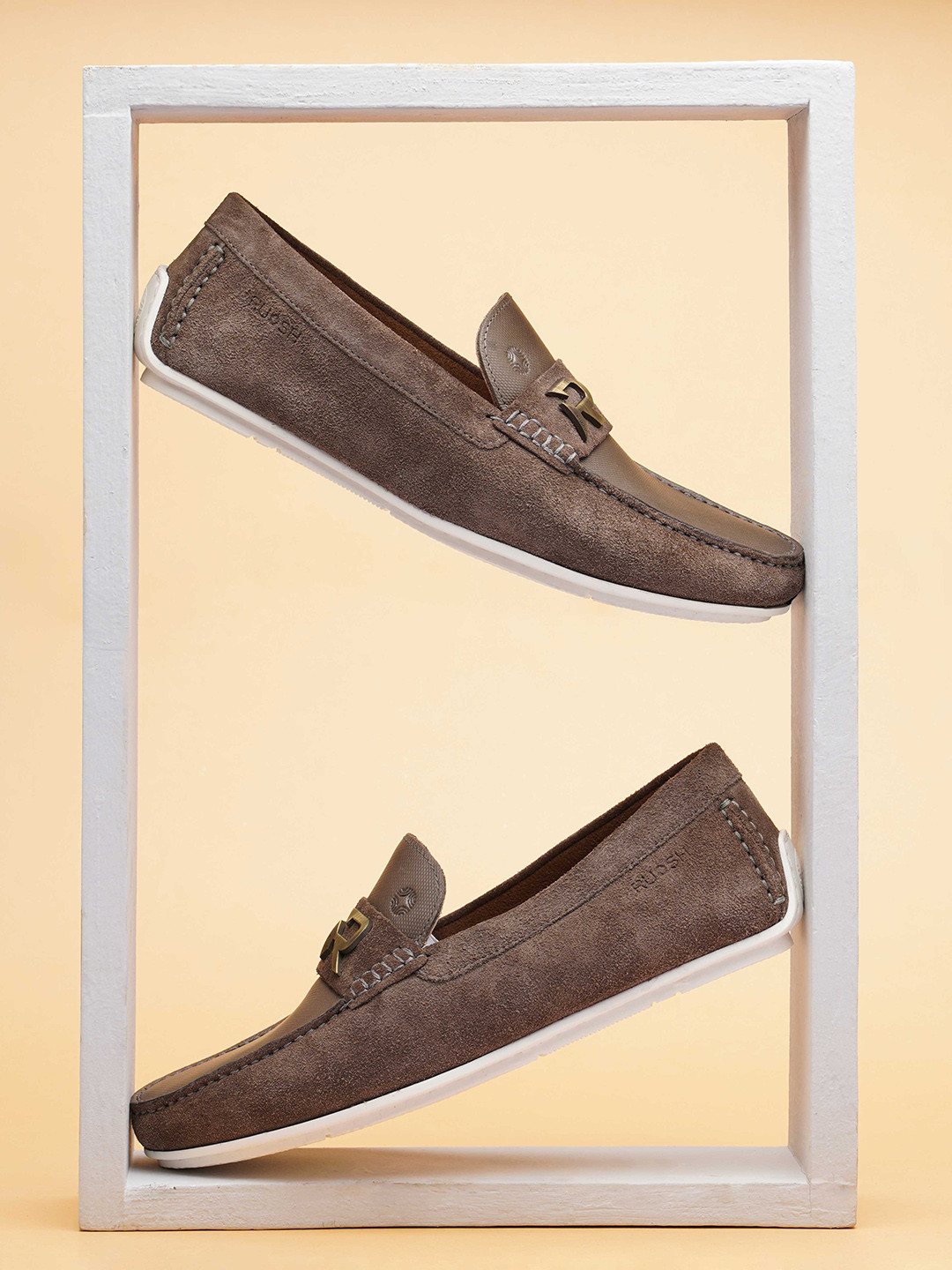 Ruosh Men Comfort Insole Leather Loafers