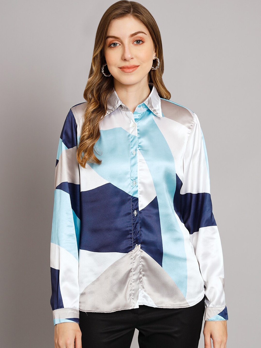 Women Classic Colourblocked Cotton Casual Shirt – CHARMGAL