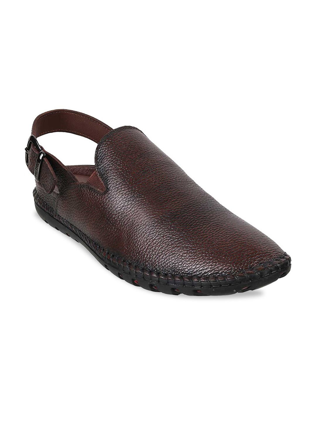 Metro Ethnic Leather Shoe-Style Sandals