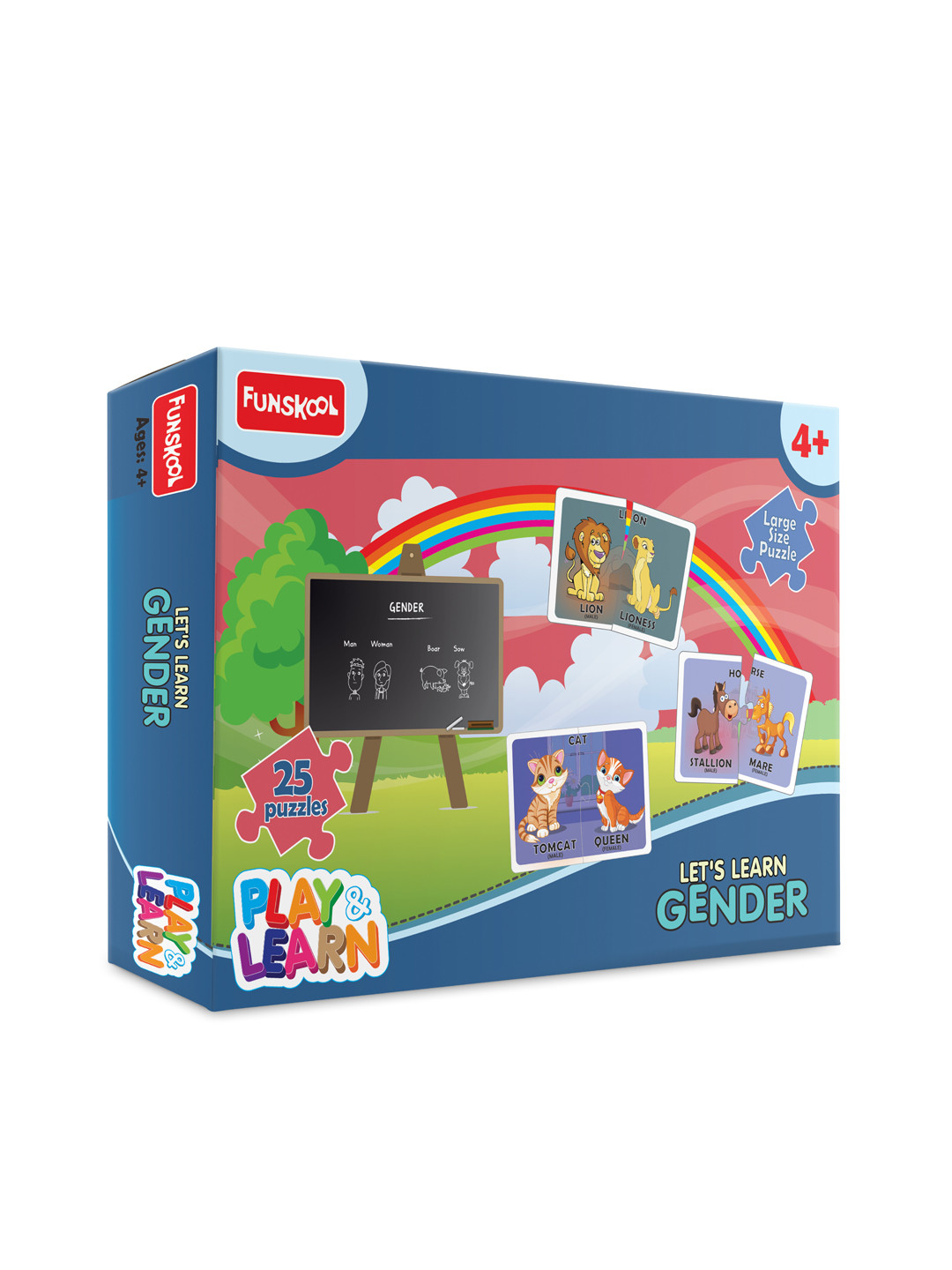 Funskool Let's Learn Gender 25 Puzzles for 4+Years