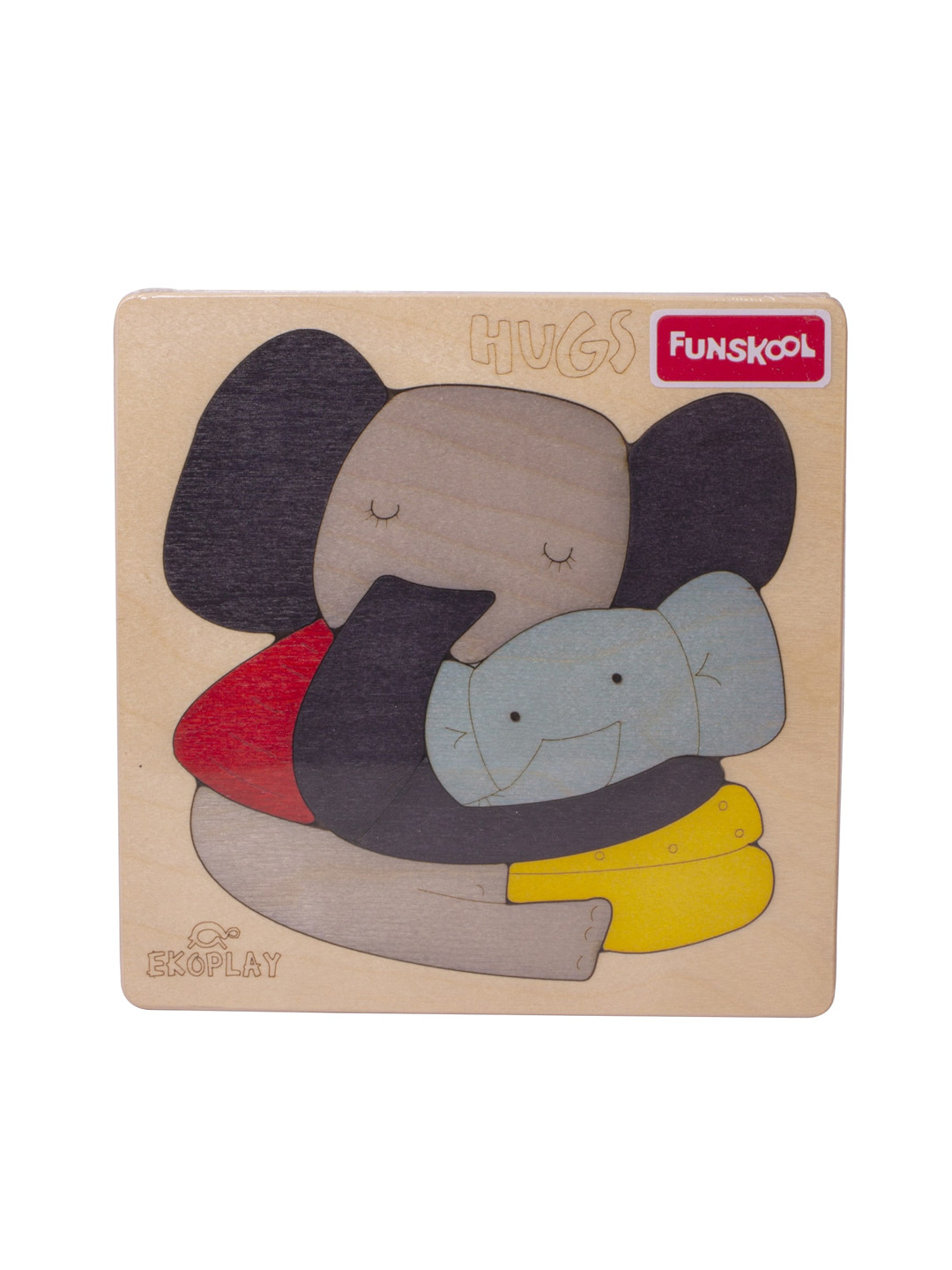 Funskool Ekoplay Hugs Elephant Wodden Puzzle For 3+ Years Age Group