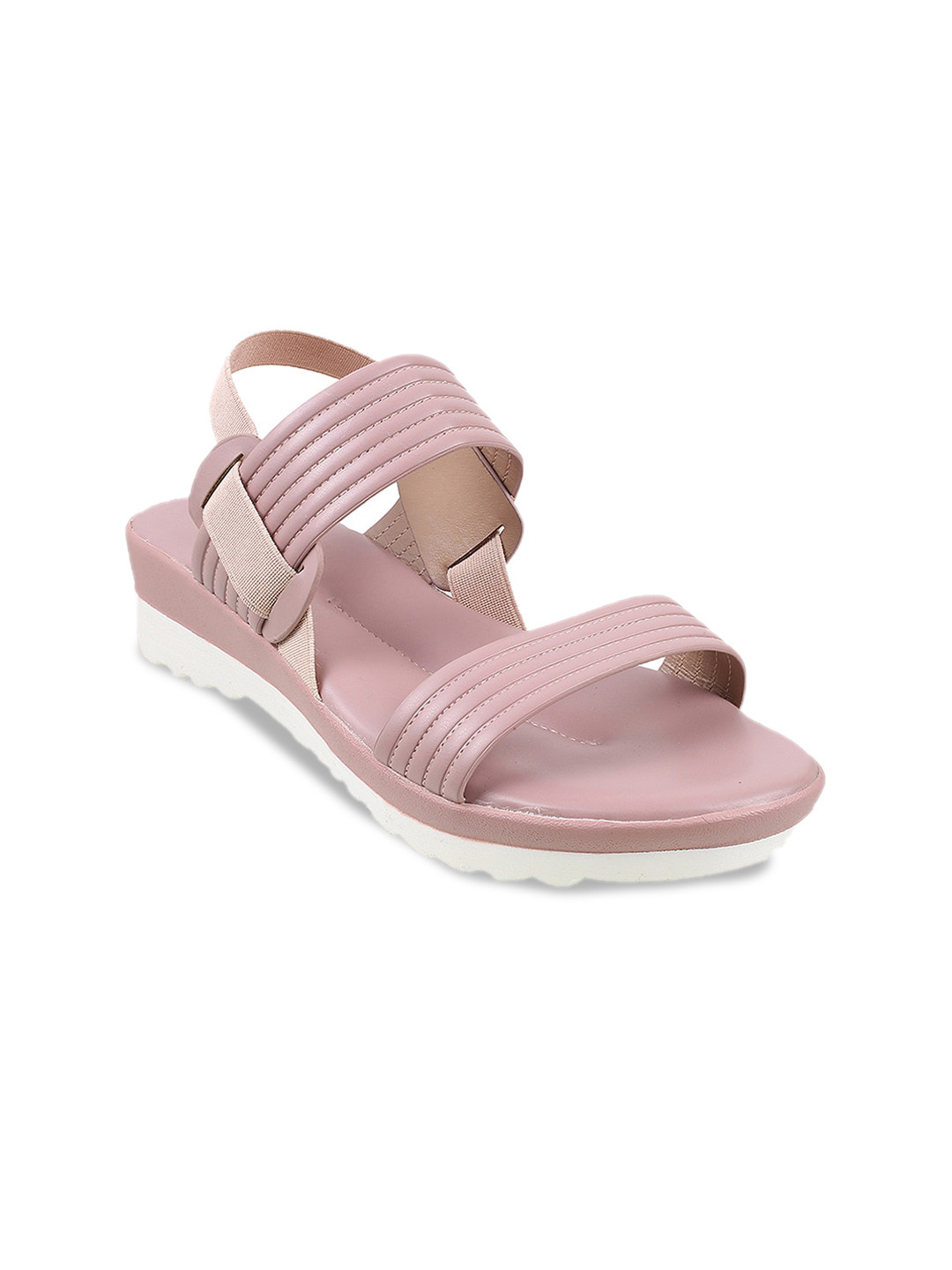 Metro Textured Comfort Heels With Backstrap