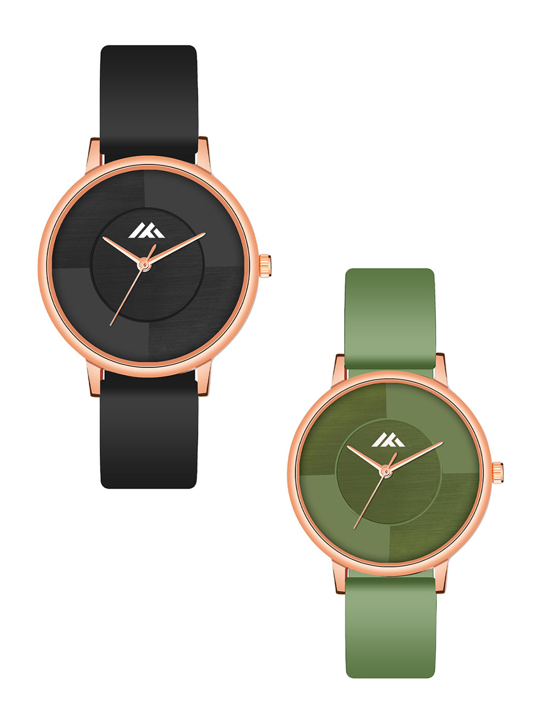 Shocknshop Women Pack Of 2 Round Analogue Watch MT536-38