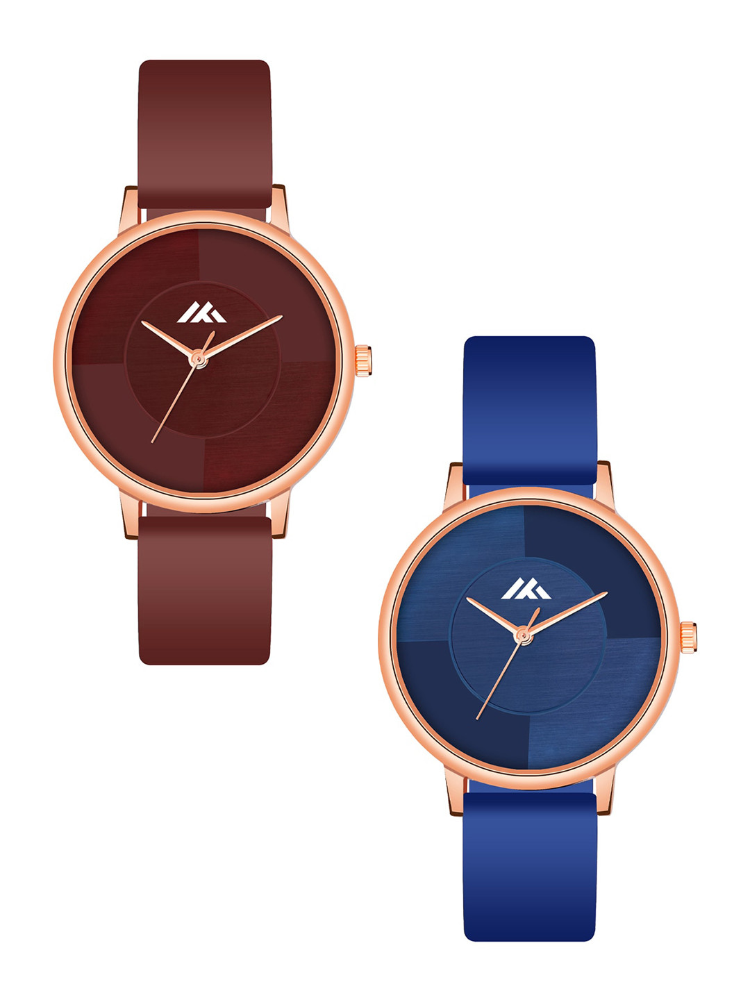 Shocknshop Women Pack Of 2 Round Analogue Watch MT539-40