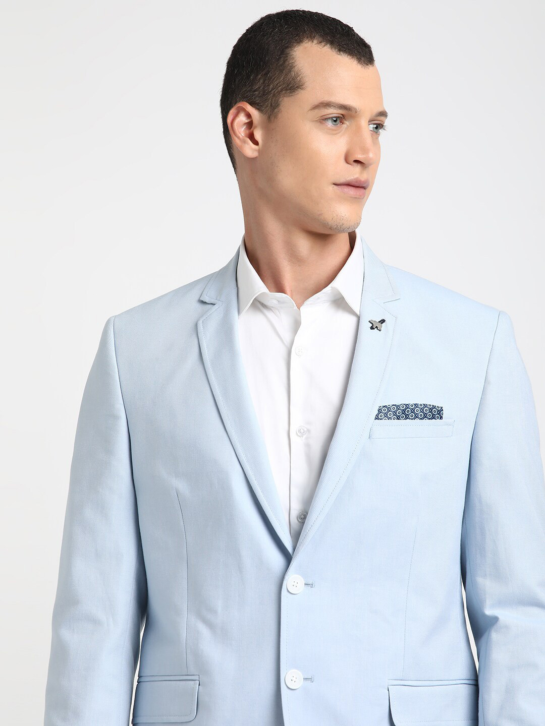 THE BEAR HOUSE Tailored Fit Single-Breasted Formal Blazer
