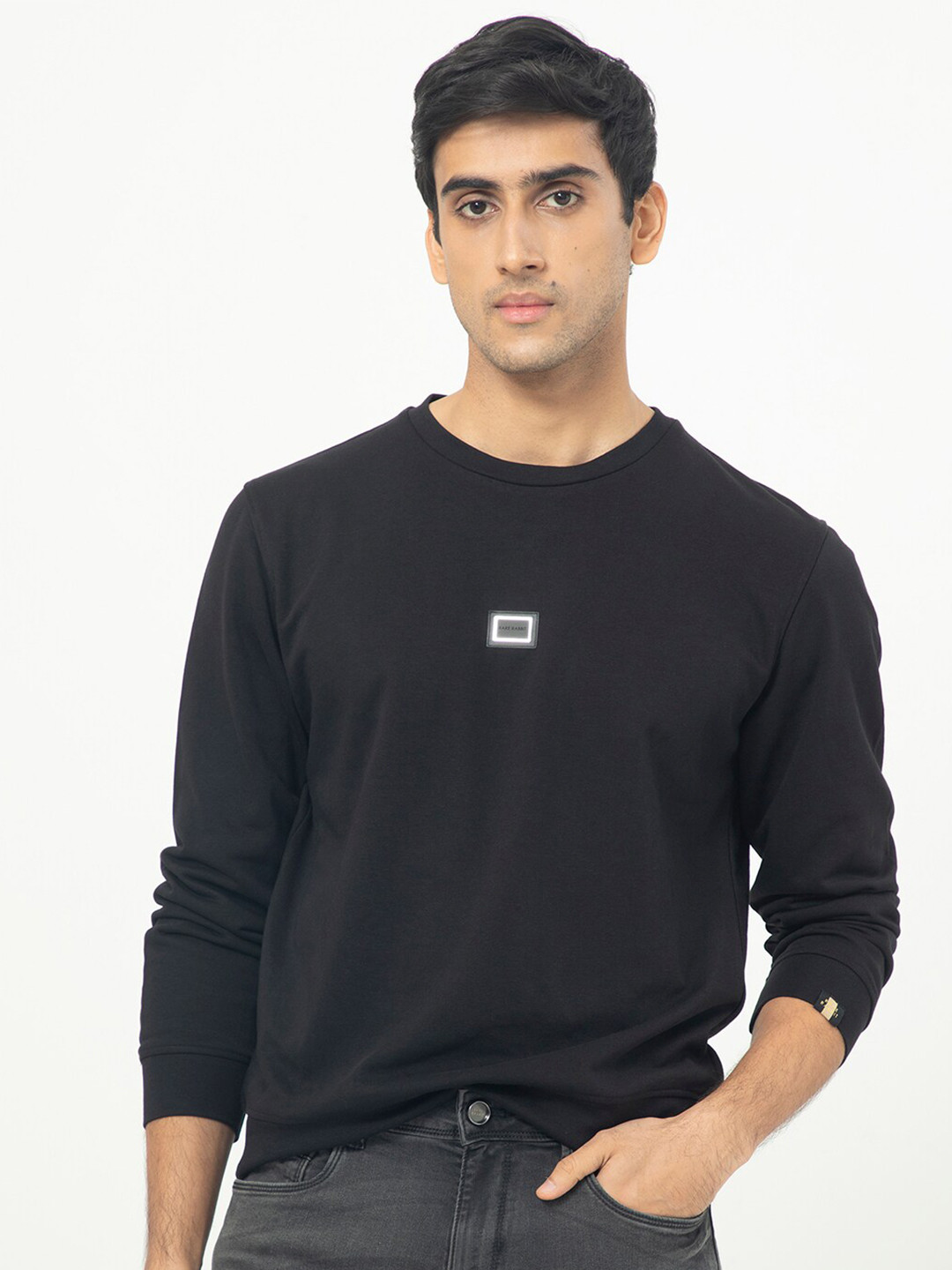 RARE RABBIT Men Glitch Sweatshirt