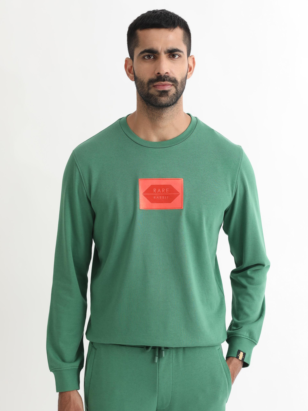 RARE RABBIT Men Pectin Typography Printed Sweatshirt