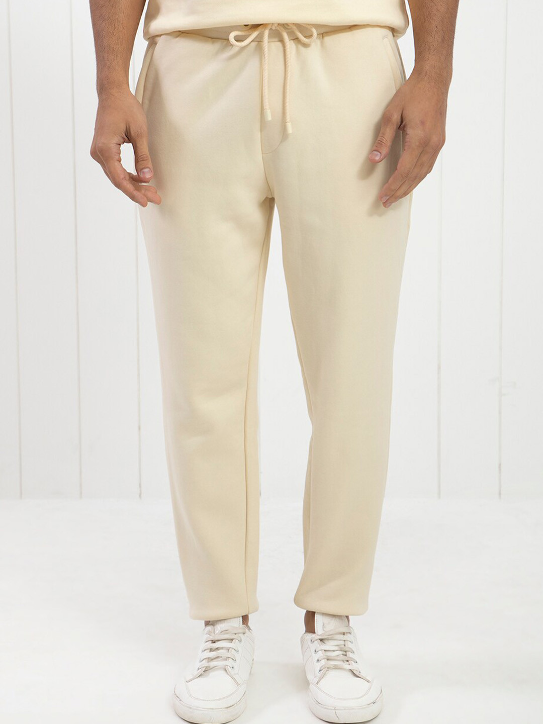 RARE RABBIT Men Bard Regular Fit Cotton Straight Track Pant