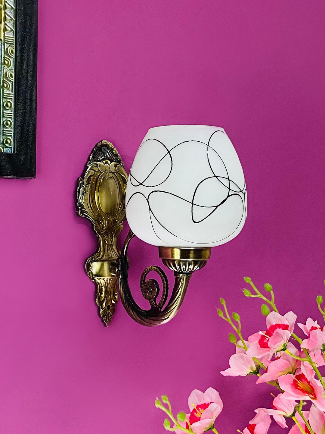 foziq White & Black Wall Pendant Lamp