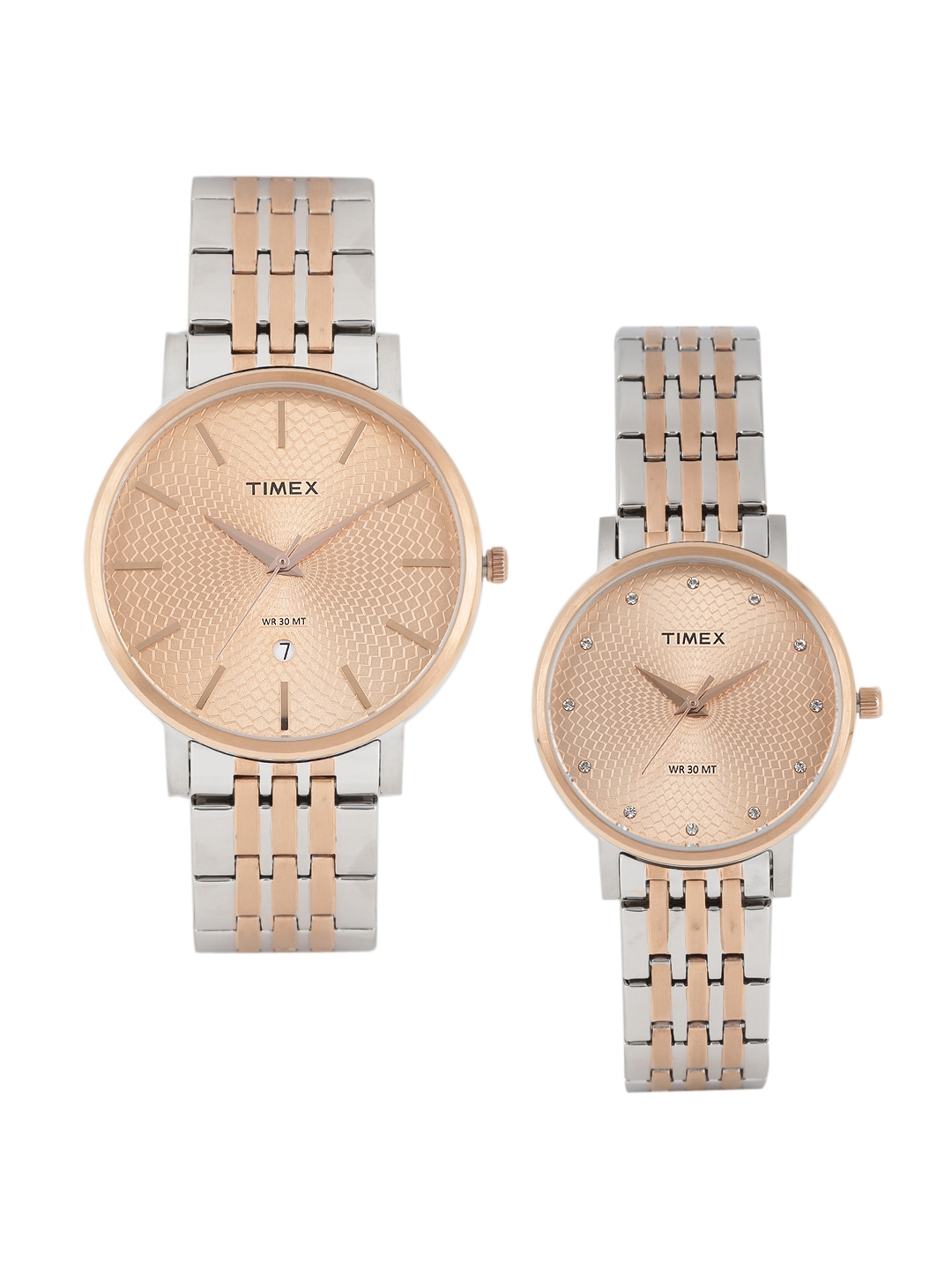 Timex couple watches hot sale rose gold