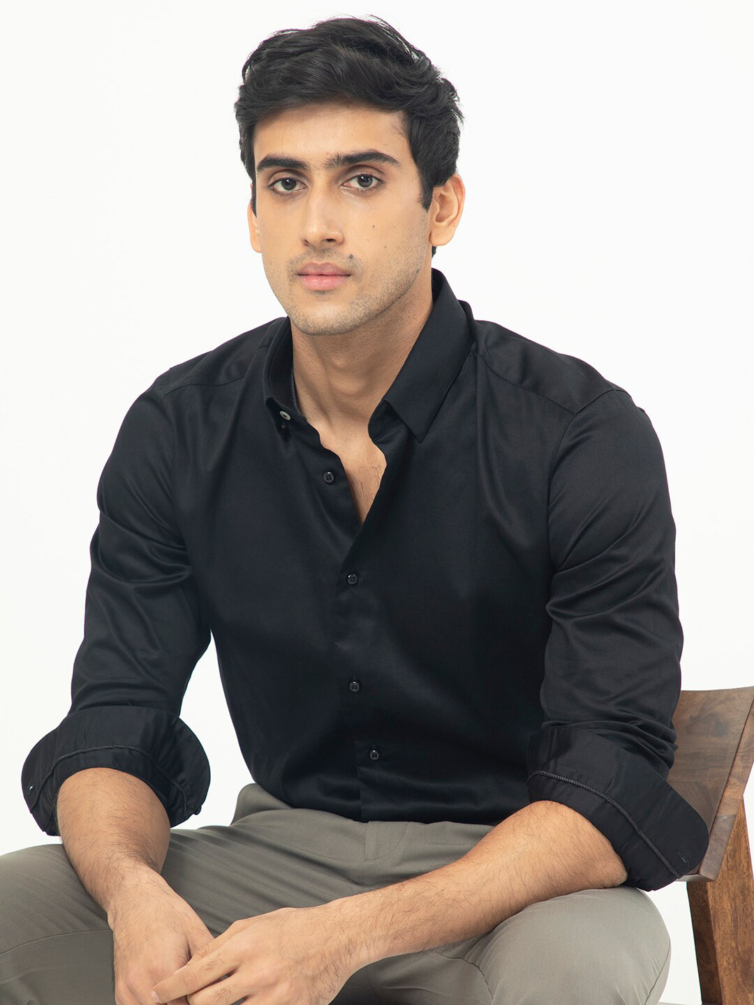 RARE RABBIT Men Comor Slim Fit Cotton Shirt