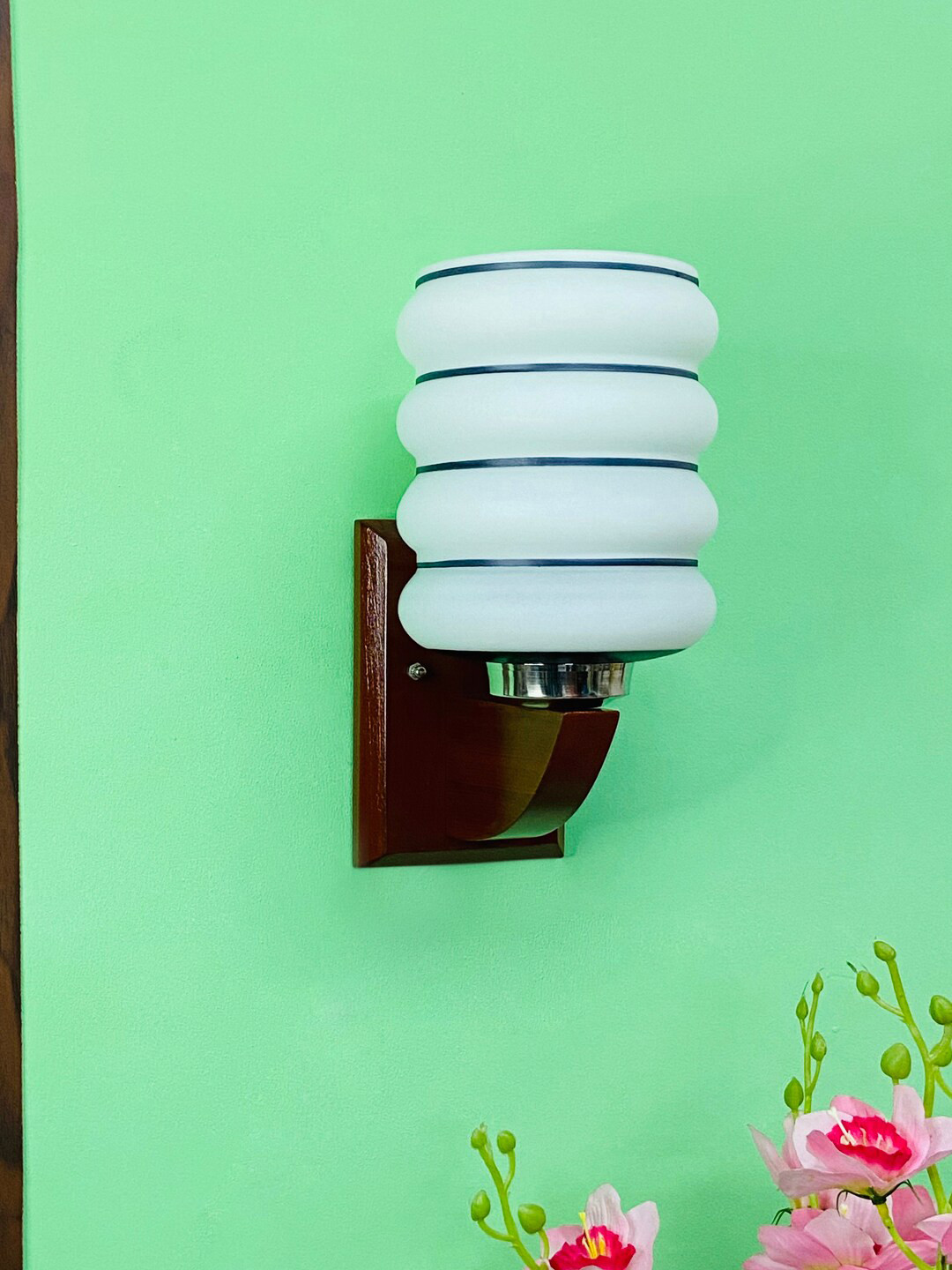 foziq White & Brown Wall Pendant Lamp