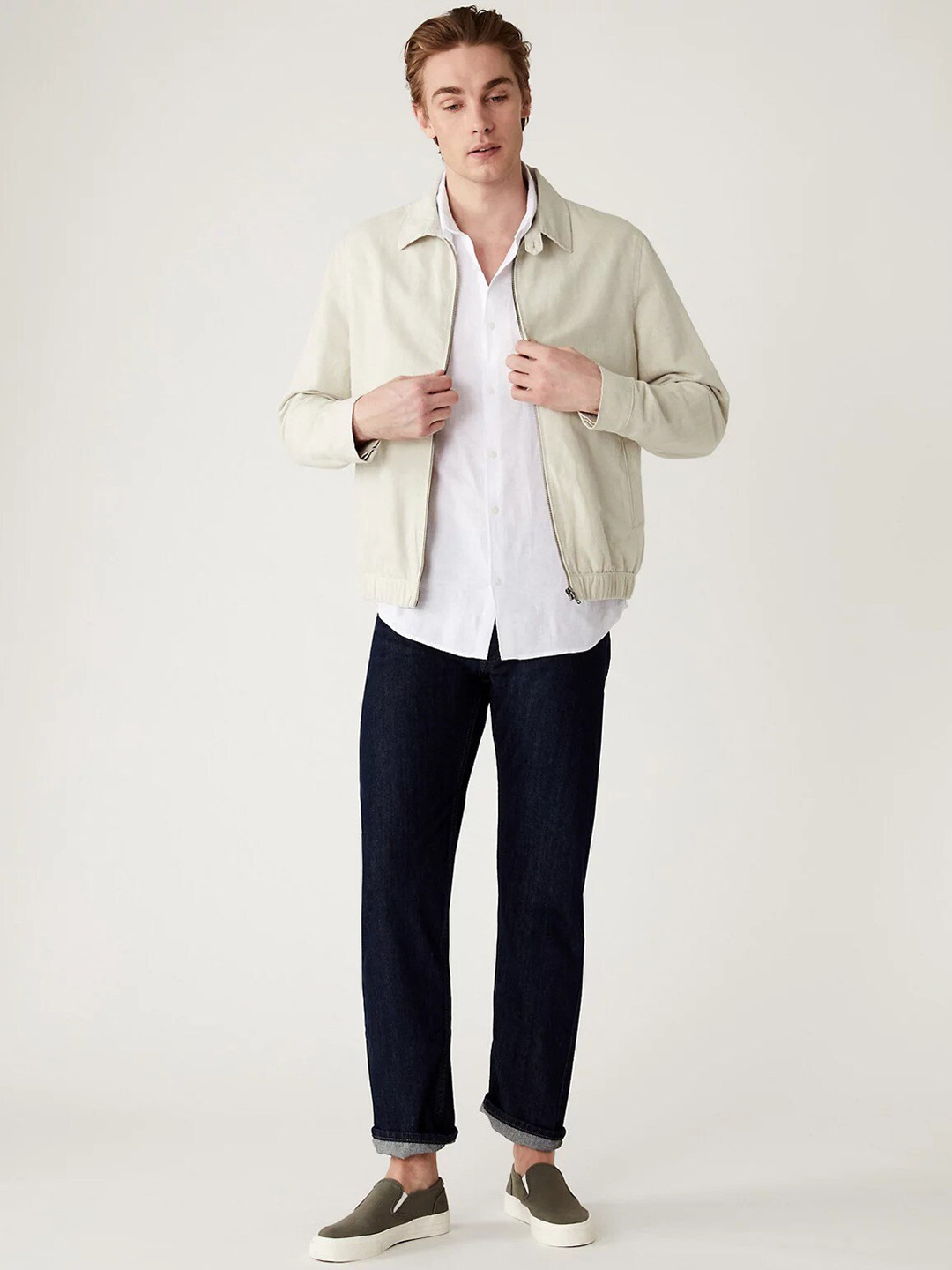 Marks & Spencer Shirt Collar Bomber Jacket