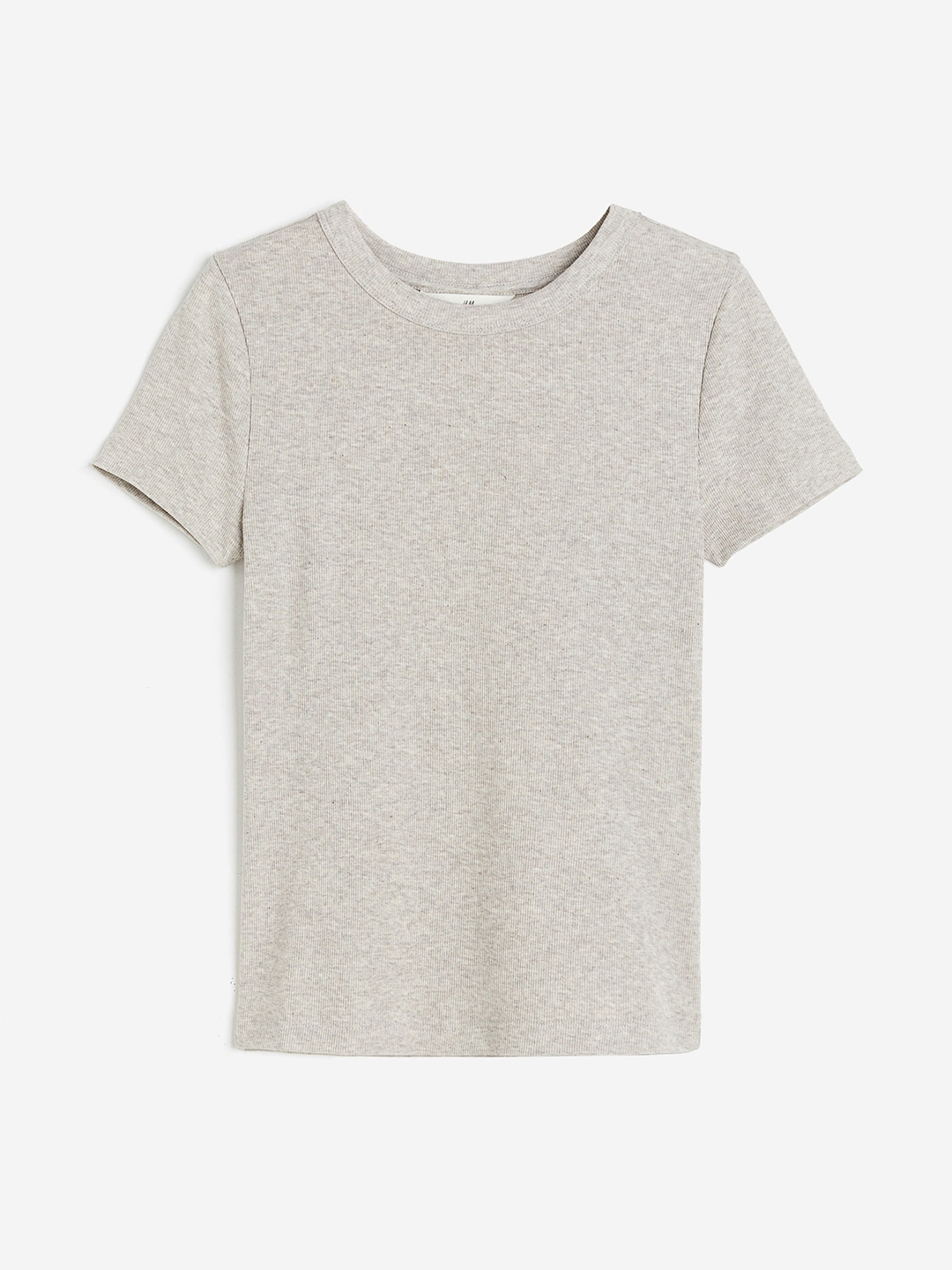 H&M Printed Ribbed T-shirt