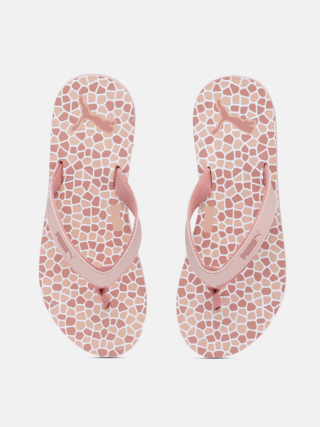 Puma Women Geometric Print Everush Thong Flip-Flops