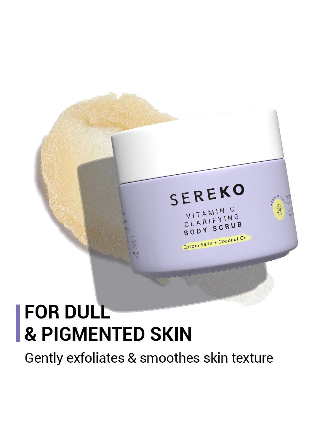 SEREKO Clarifying Body Scrub WIth Vitamin C & Epsom Salts To Restore Skin Biome - 100g