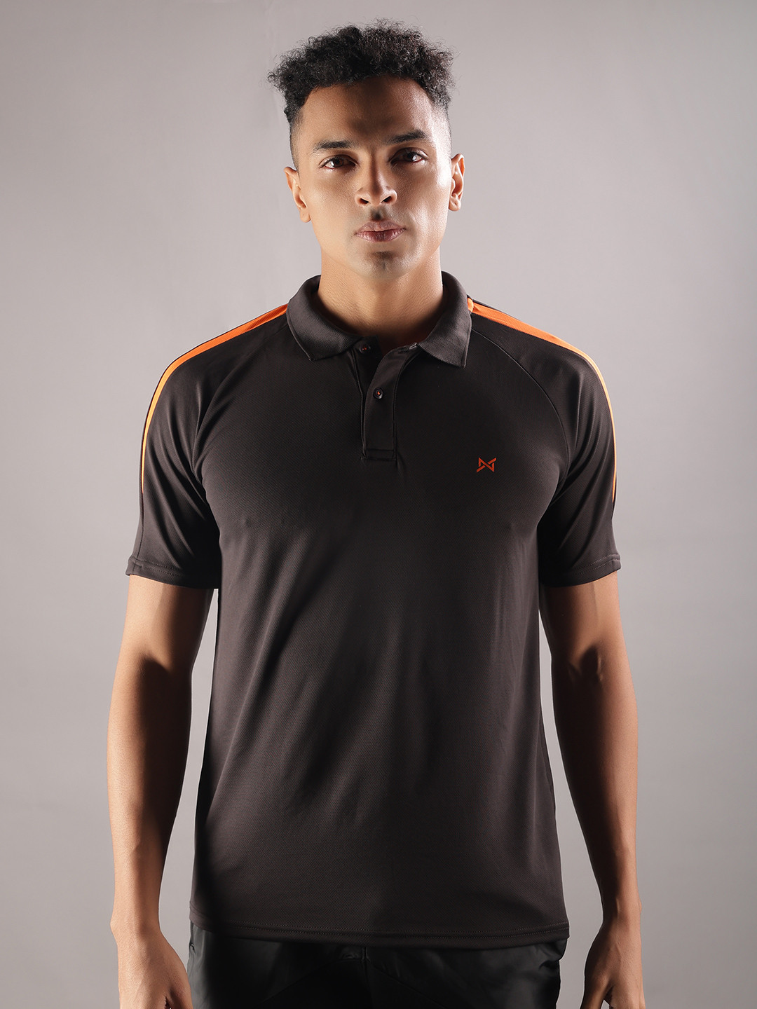 Force NXT Men Microfiber Anti Viral Anti Odour Cool Collared Polo Sports Solid T-Shirt