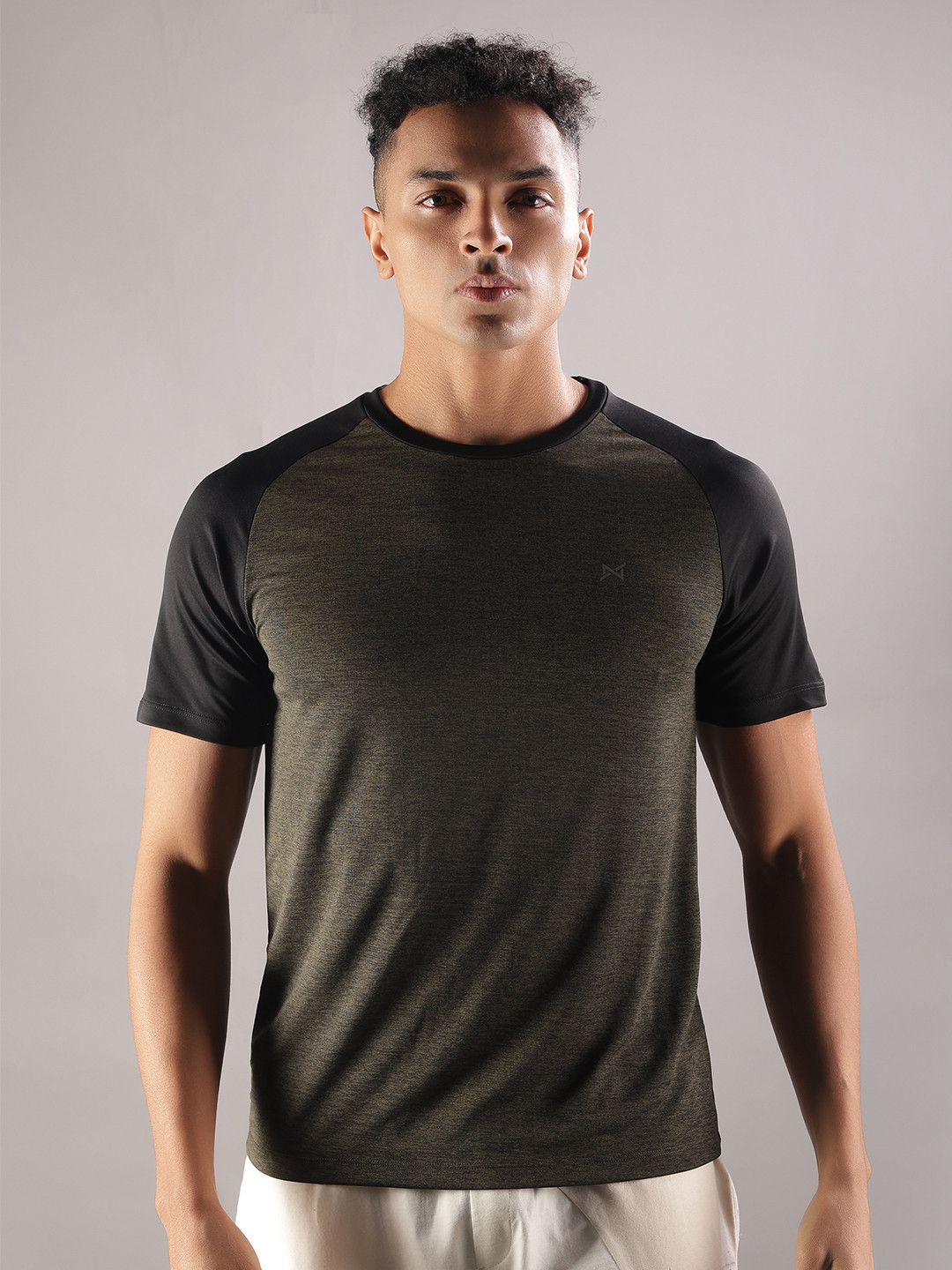 Force NXT Men Microfiber Anti Viral Anti Odour Cool Round Neck Sports Printed T-Shirt