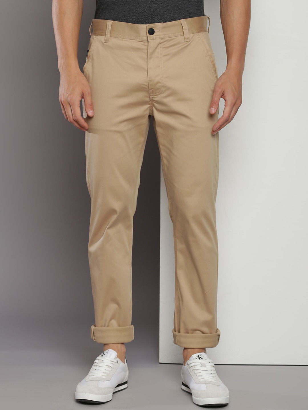 Calvin Klein Jeans Men Slim Fit Chinos Trousers
