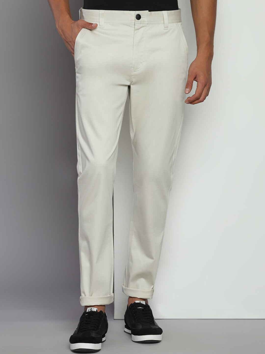Calvin Klein Jeans Men Slim Fit Chinos Trousers