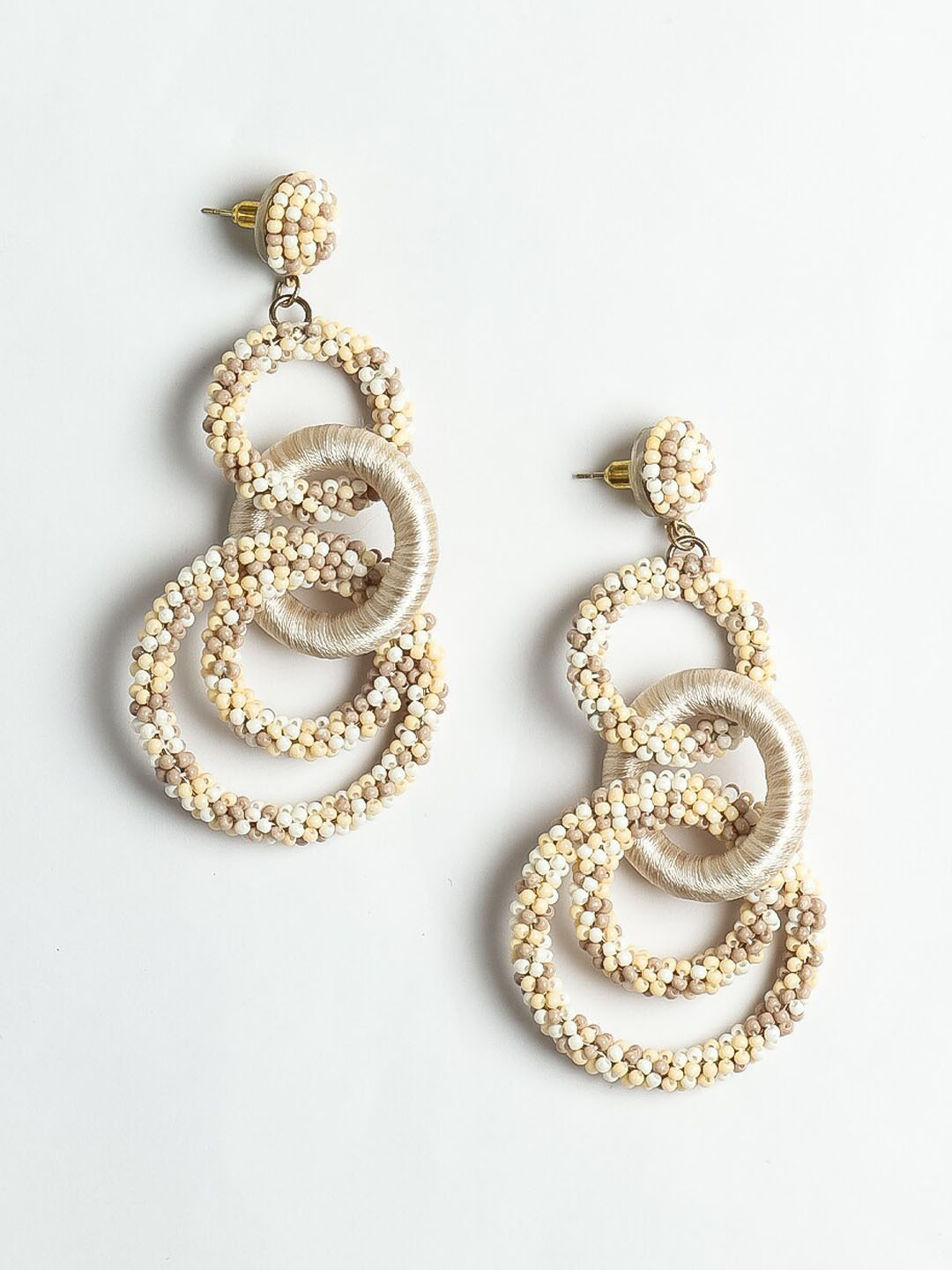 STILSKII Circular Shaped Drop Earrings