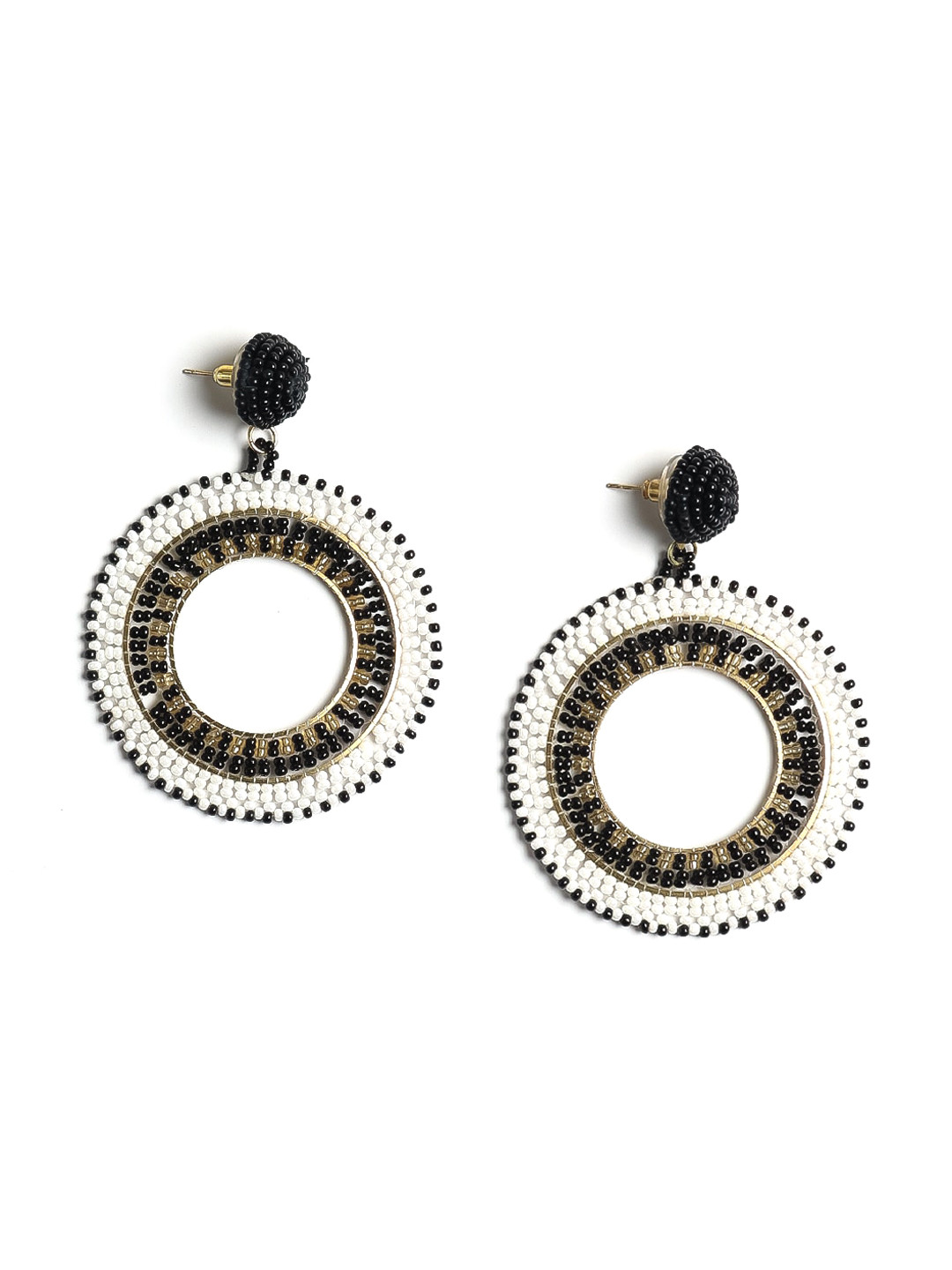 STILSKII Circular Shaped Drop Earrings